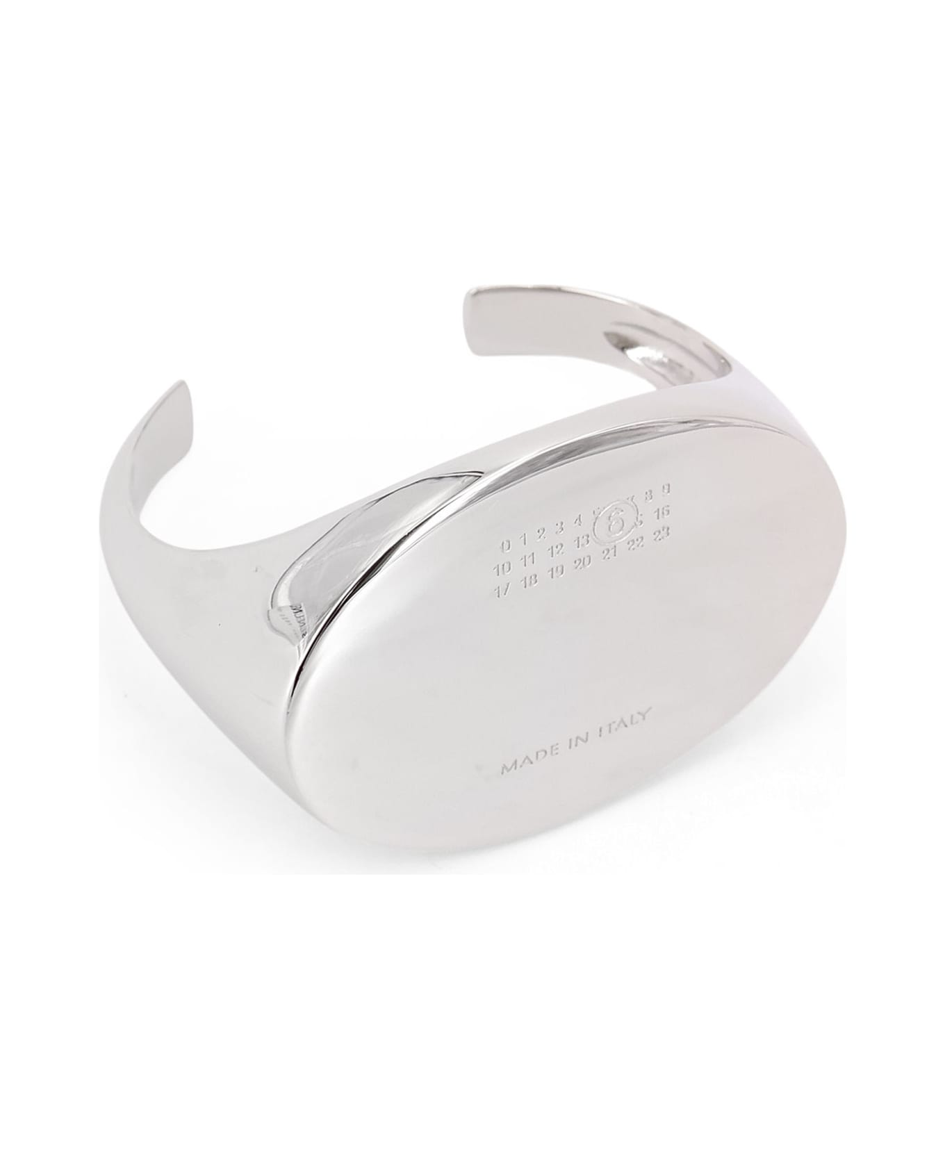 MM6 Maison Margiela Brass Bracelet - Polished palladio