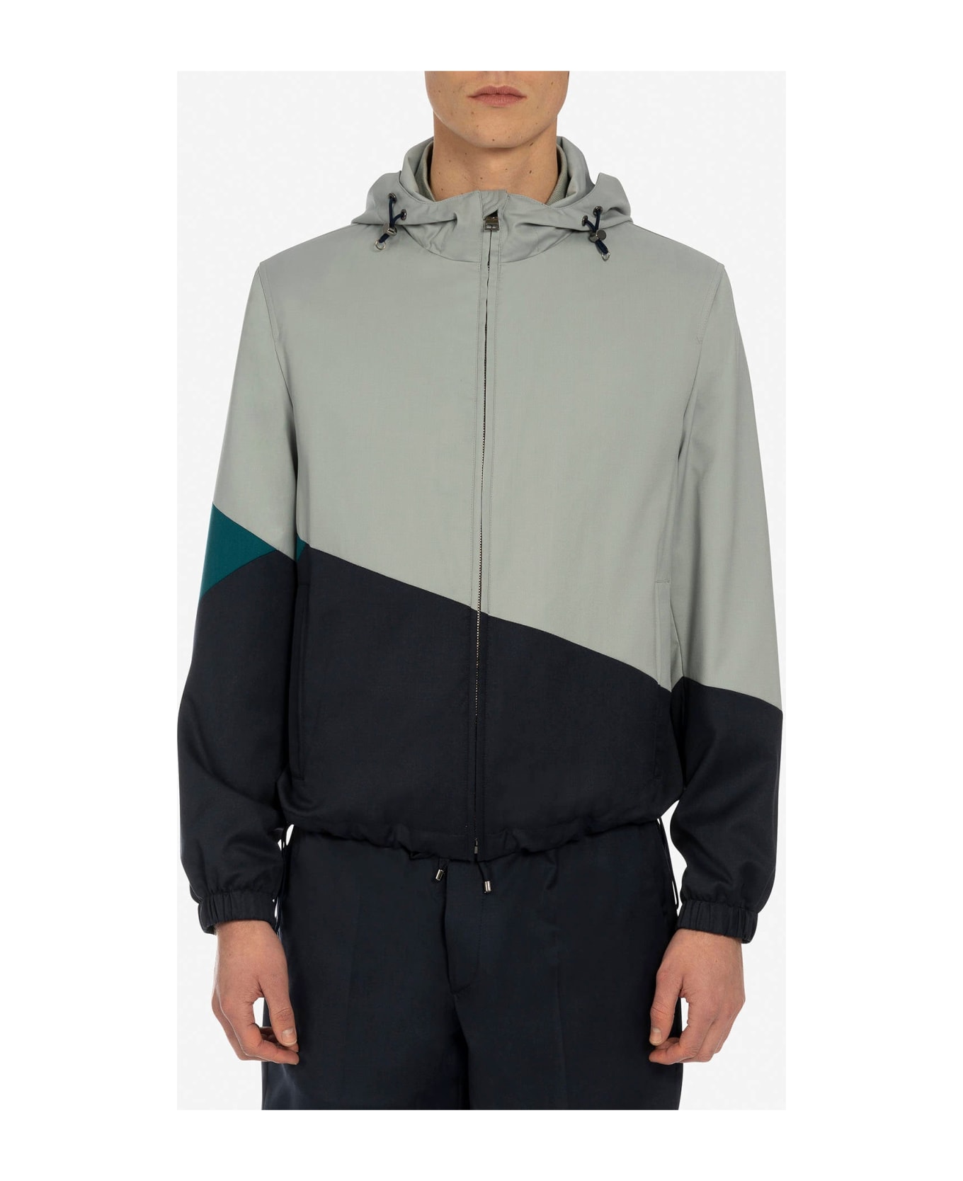 Larusmiani Stormy Bomber Down Jacket - LightGray