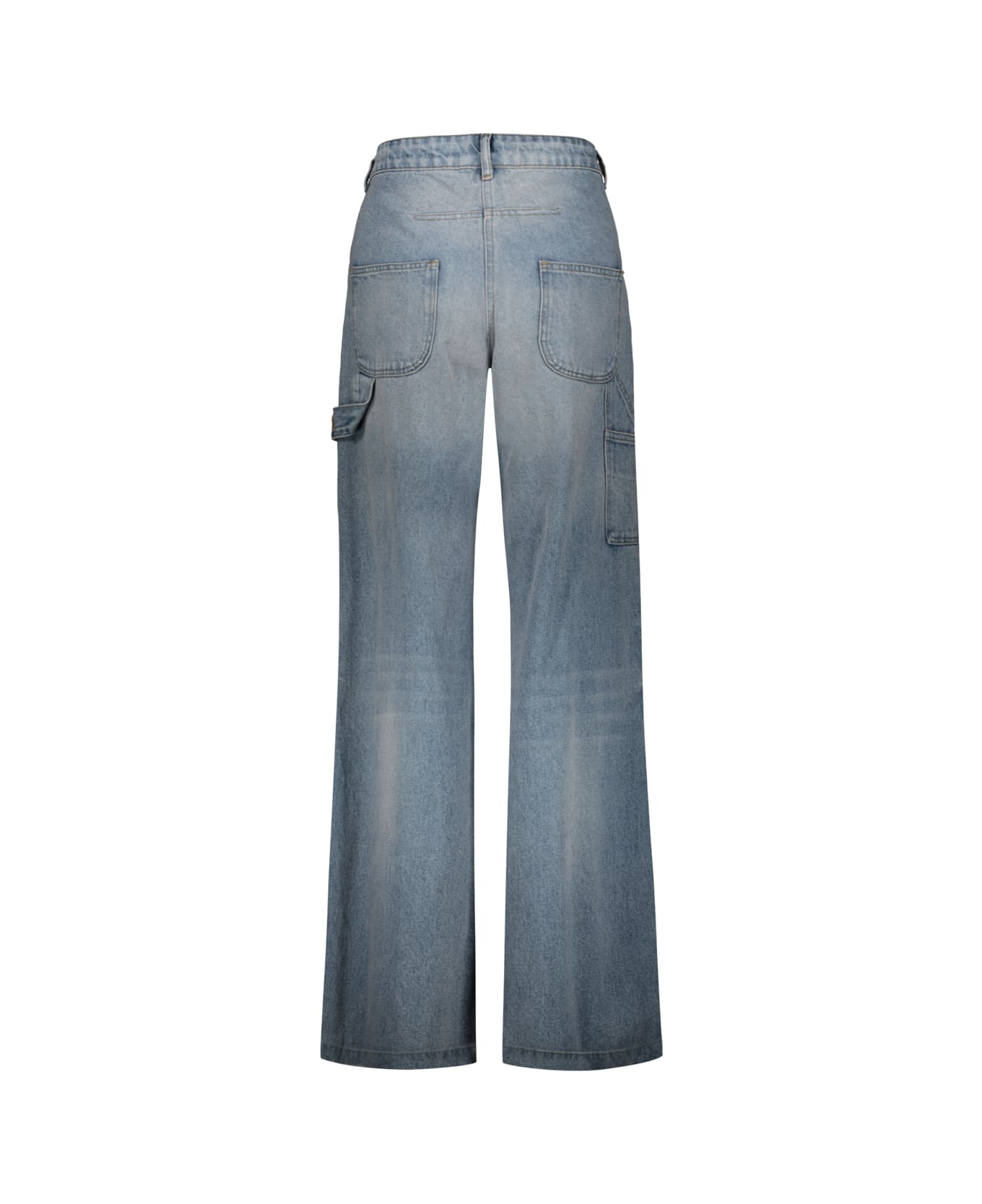 Courrèges Dirty Blue Denim Baggy Pants