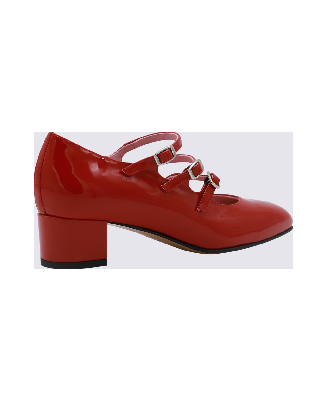 Carel Red Leather Pumps - Red