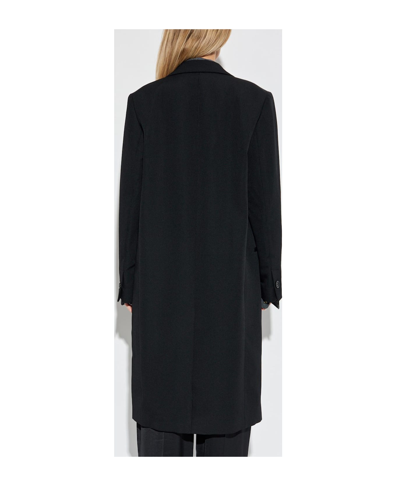 Totême Toteme Coat With Single Vent - BLACK
