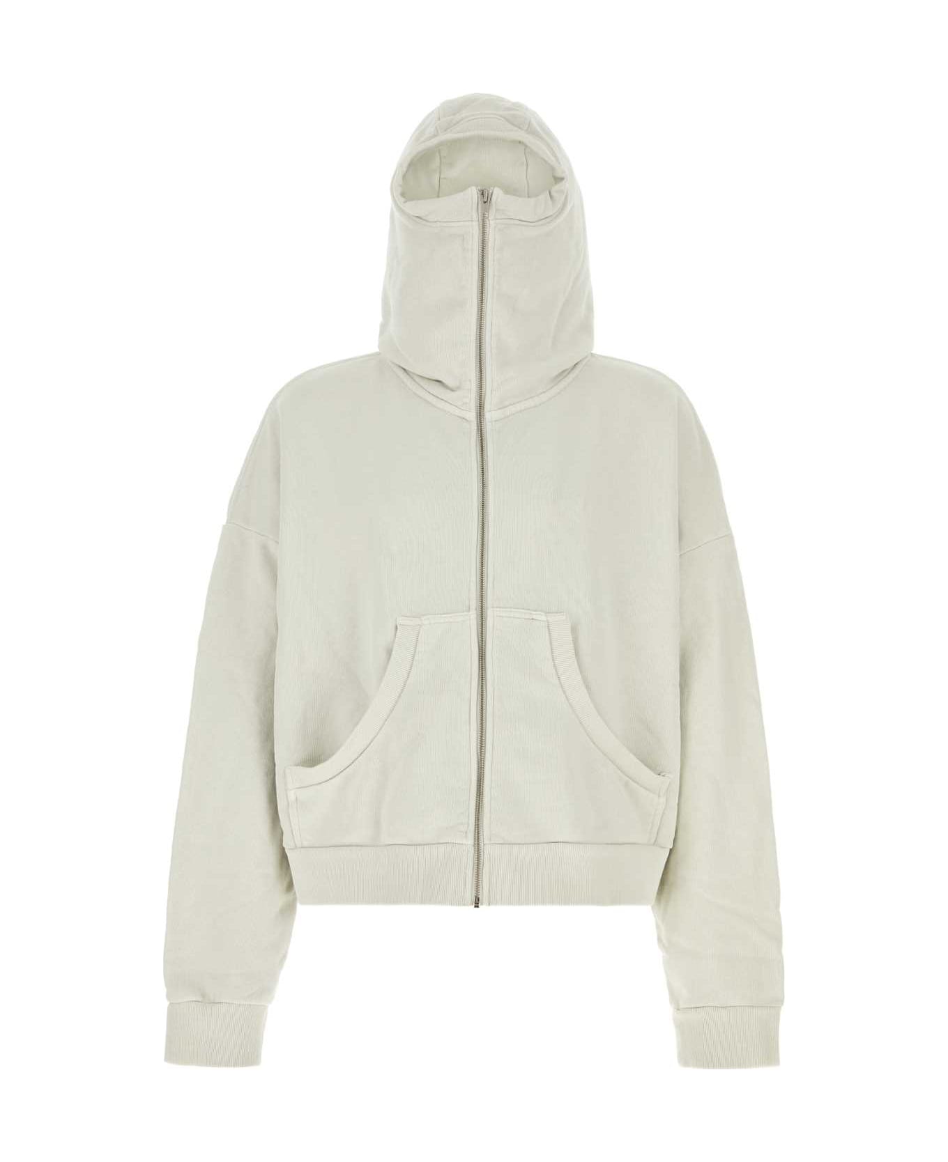 Entire Studios Chalk Cotton Oversize Sweatshirt - Cream