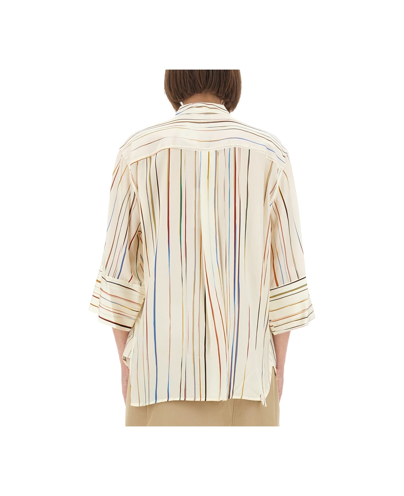 Paul Smith "signature Stripe" Shirt - IVORY
