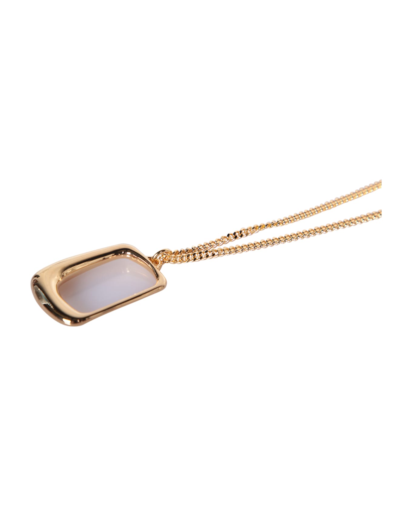Jacquemus Le Collier Ovalo Gold Necklace - Metallic