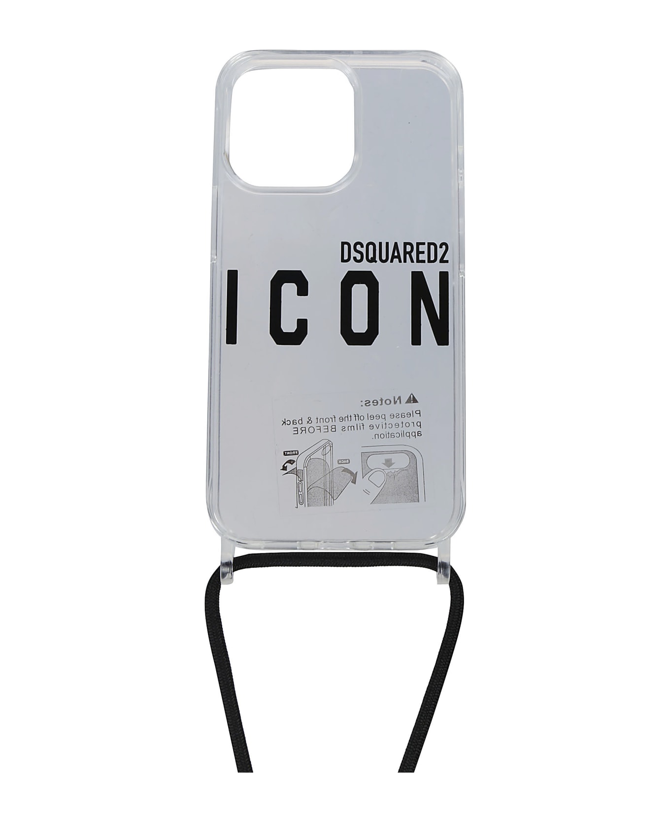 Dsquared2 Be Icon Iphone 13 Pro Cover - Trasparente/nero