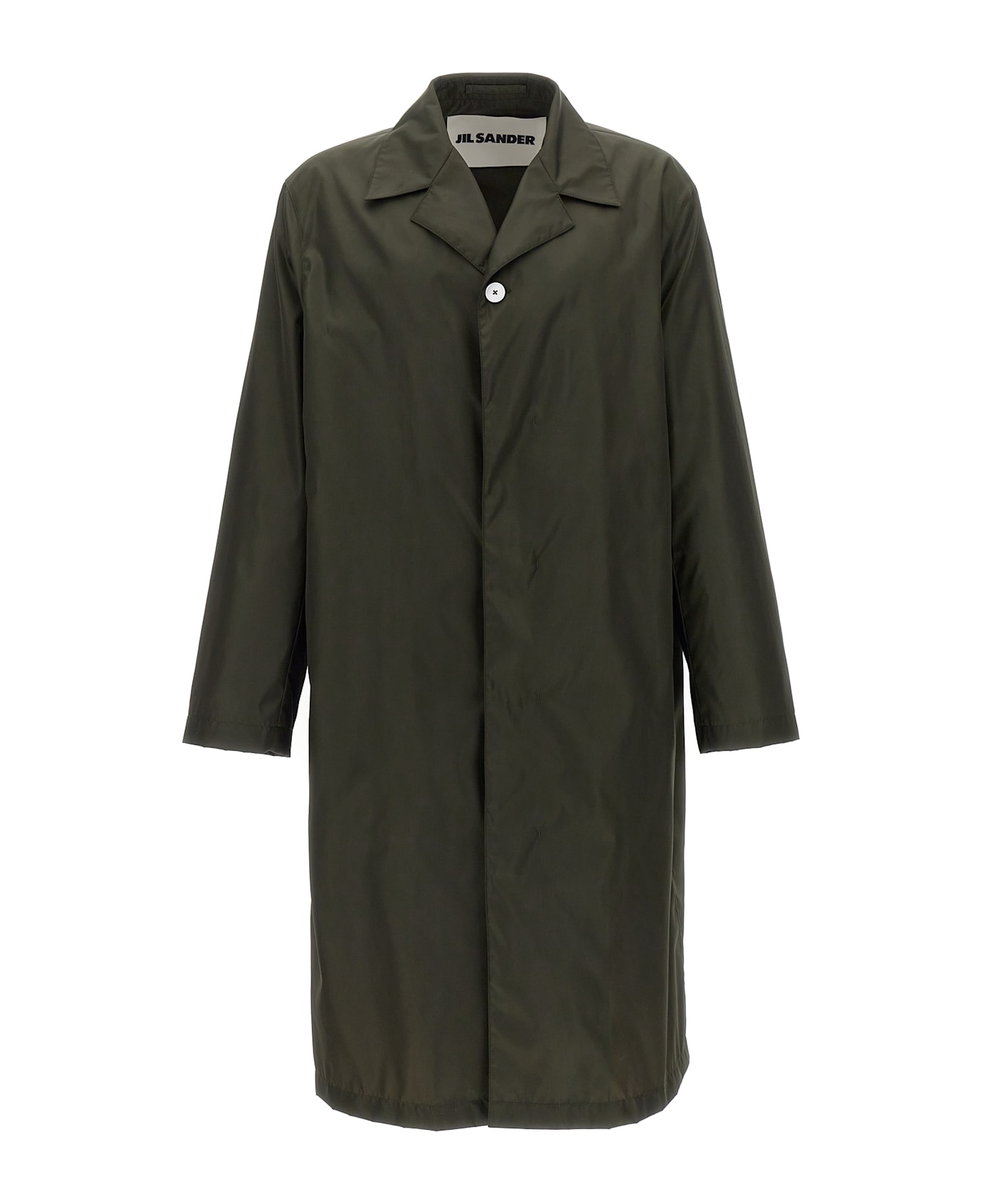 Jil Sander Single-breasted Trench Coat - Green