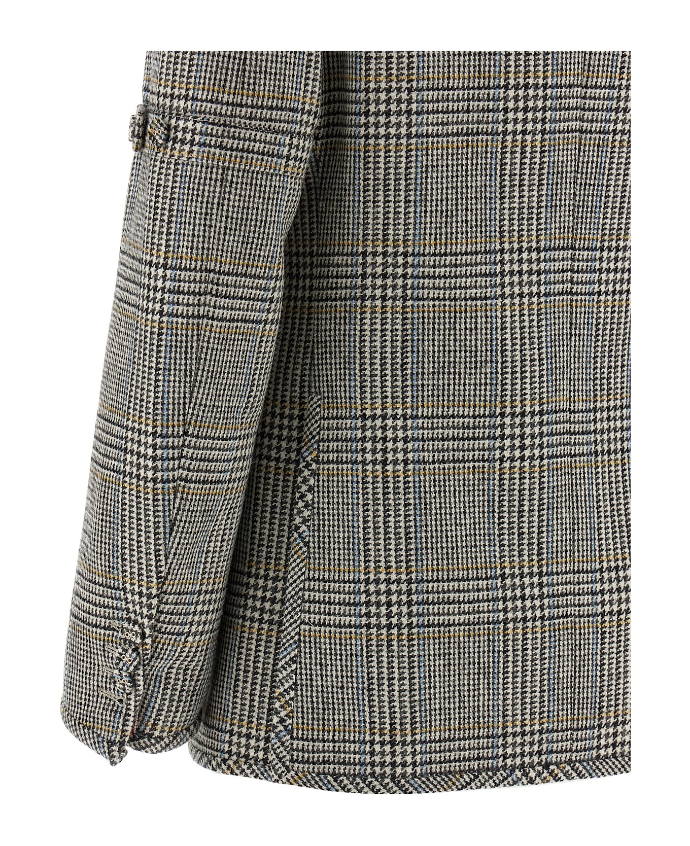 Thom Browne Prince Of Wales Blazer - White/Black