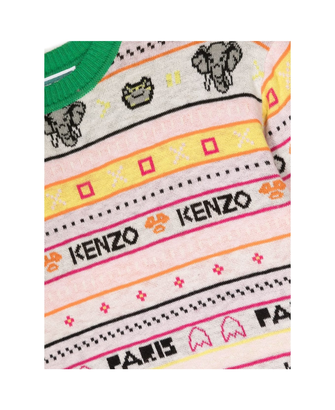 Kenzo Kids Jungle Game Pullover - Ivory ニットウェア＆スウェットシャツ