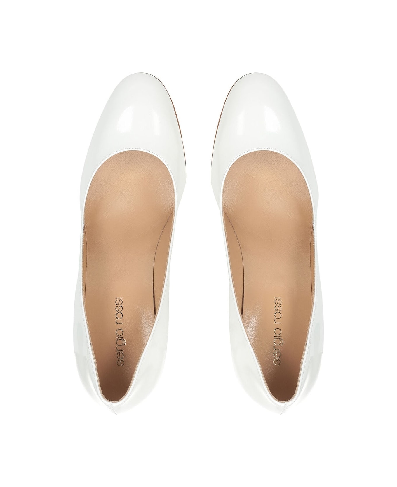 Sergio Rossi Madame 090 Leather Pumps - White