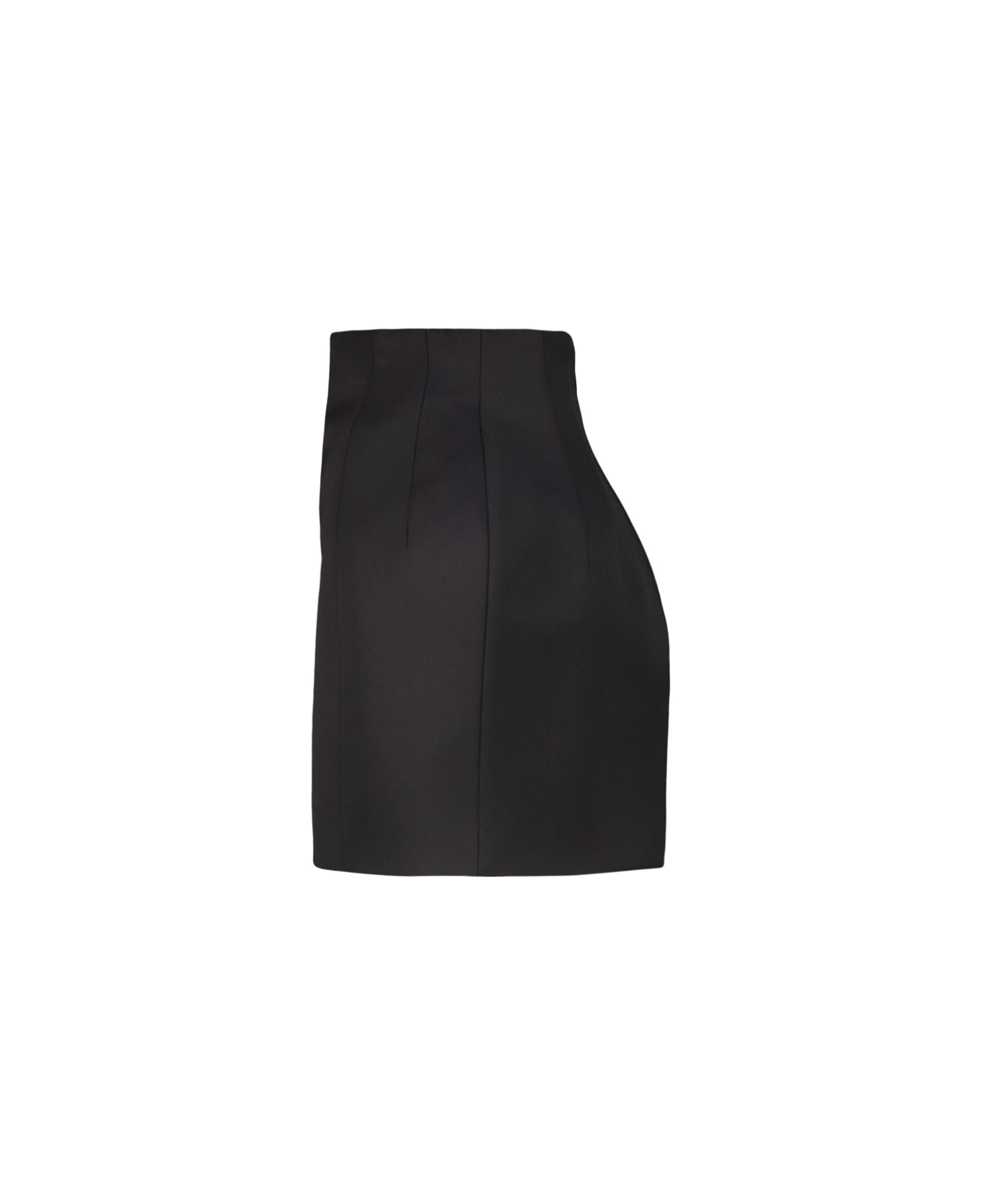WARDROBE.NYC Rhw Sculptured Mini Skirt - Blk Black