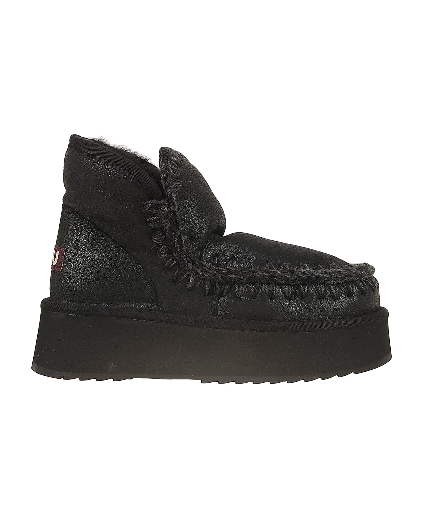 Mou Mini Eskimo Platform Boot - Cbk Black Grey