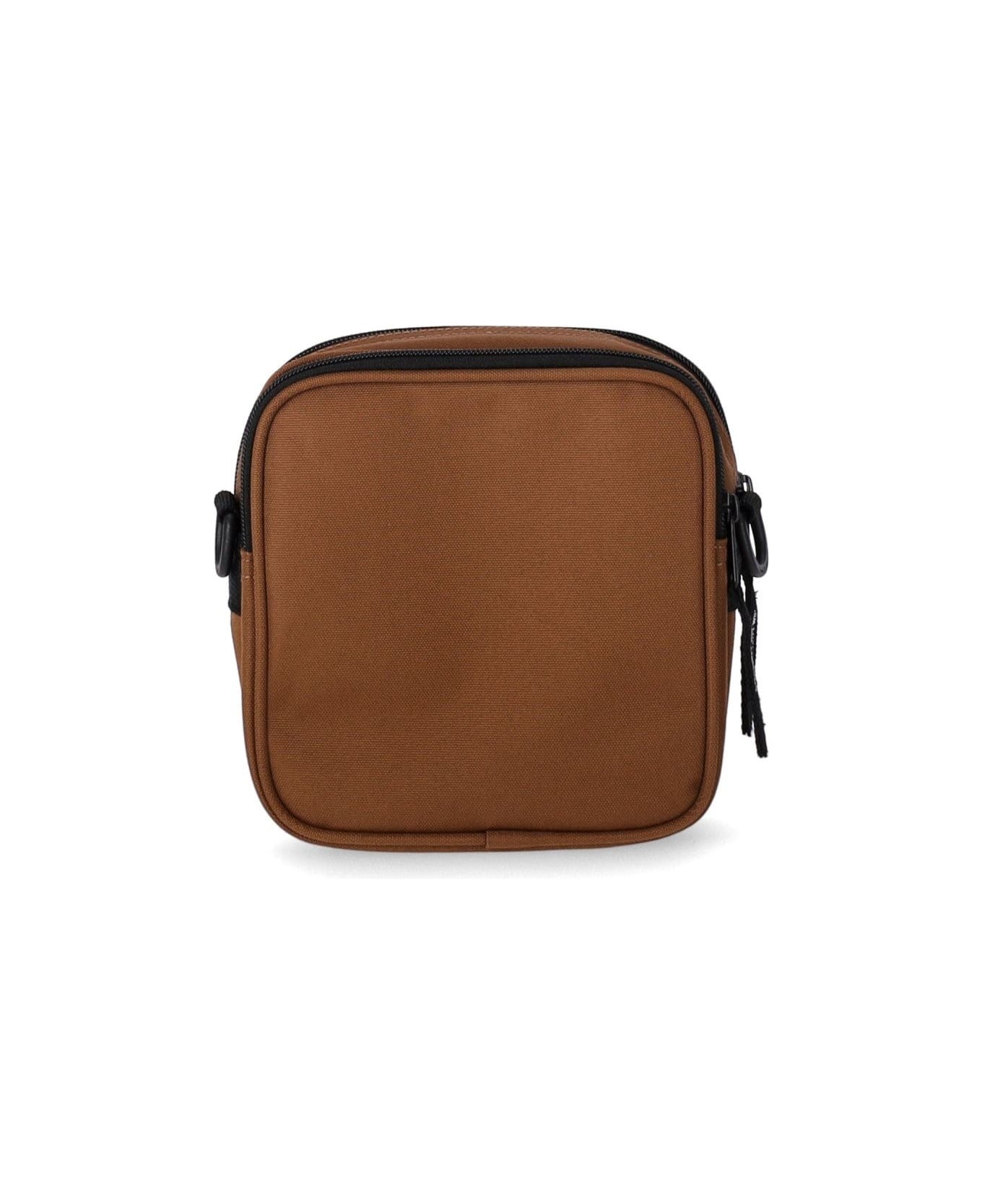 CARHARTT WIP: Carhartt crossbody bag with logo - Brown  Carhartt Wip  shoulder bag I030112 online at