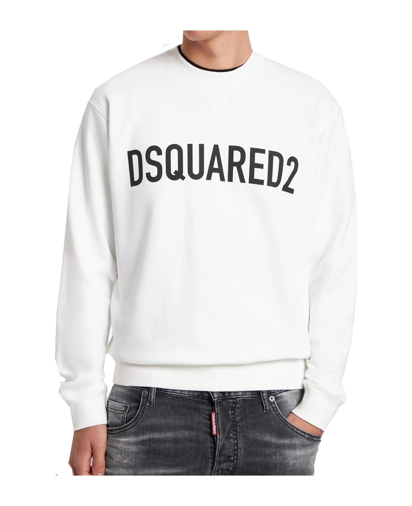 Dsquared2 Logo Sweatshirt - White フリース