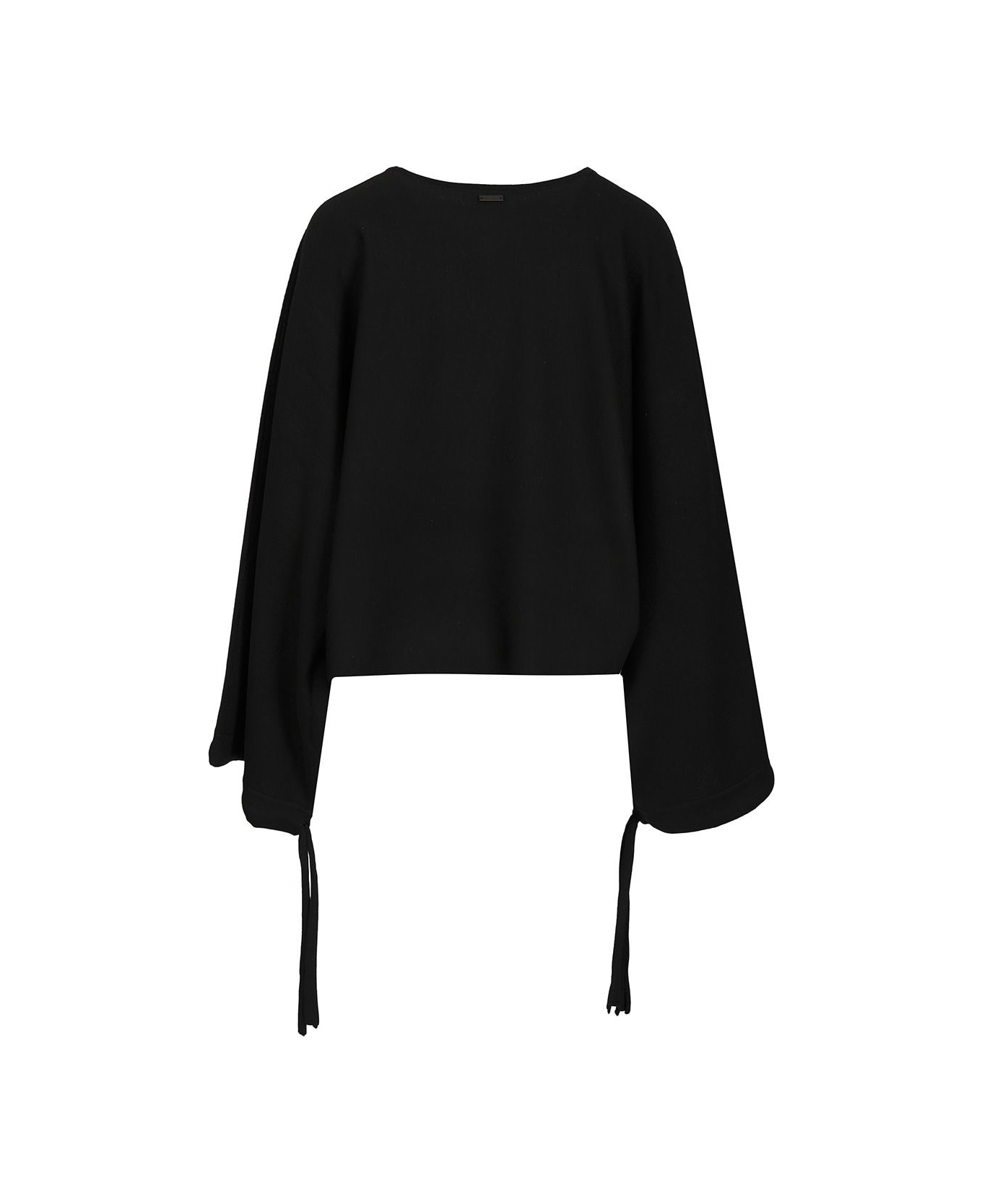 Max Mara Fine Wool Yarn Sweater - BLACK