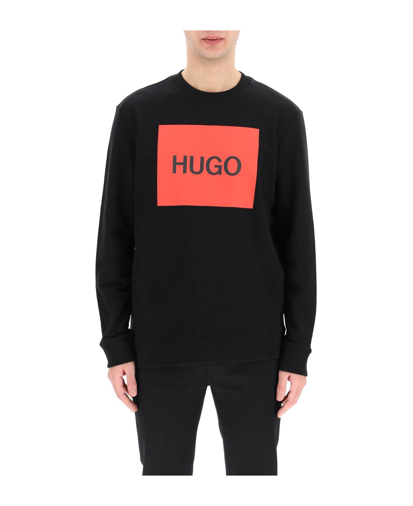 Hugo Boss Duragol Logo Box Sweatshirt - BLACK 001 (Black)