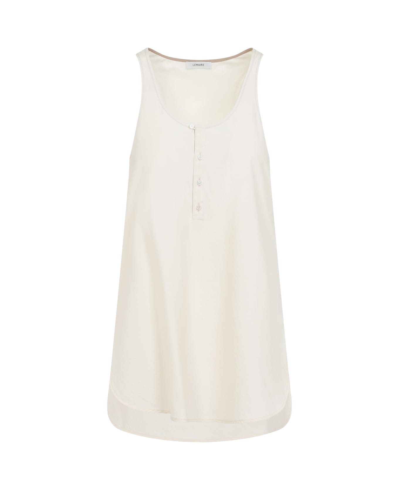 Lemaire Bias Cut Tank Top - Creamy White