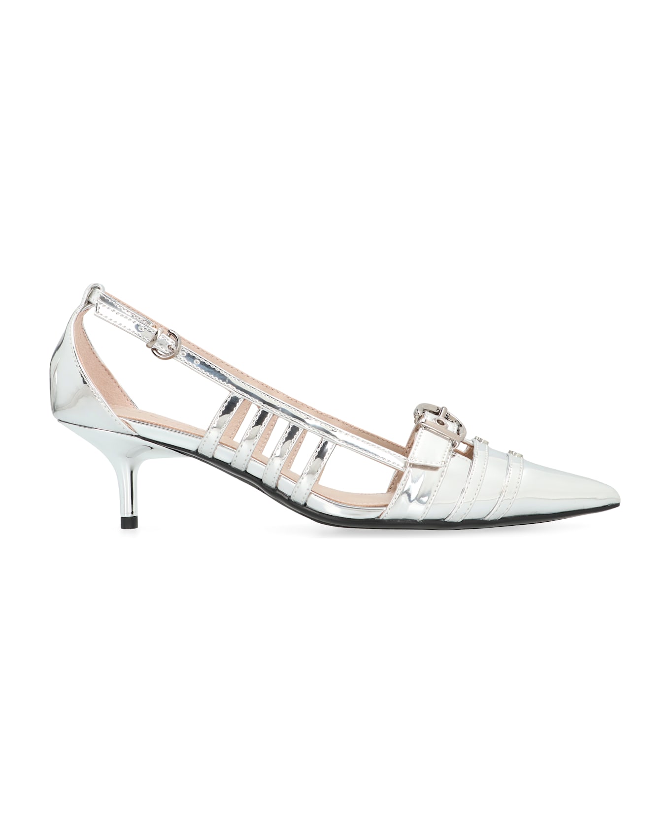 Pinko Pointy-toe Slingbacks - Silver