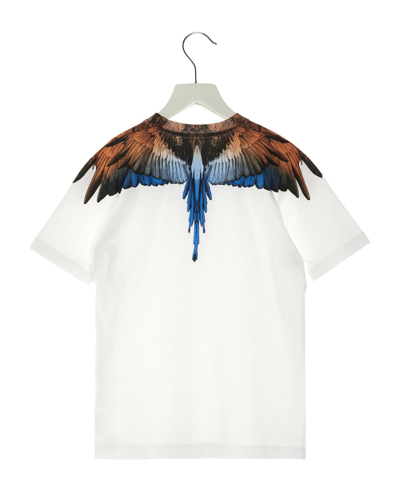 Marcelo Burlon T-shirt 'orange Blue Wings' - White