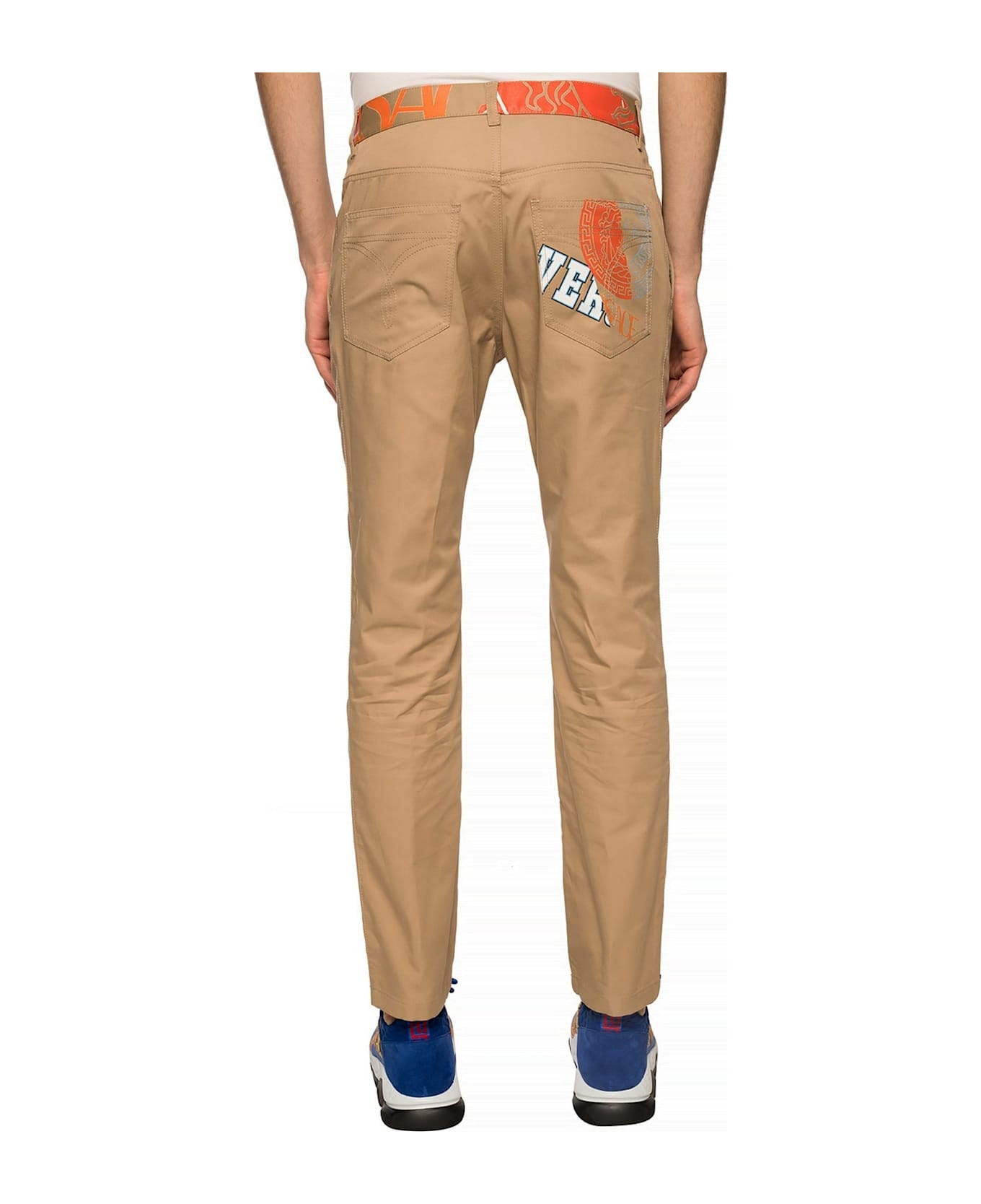 Versace Compilation Chino Trousers - Beige