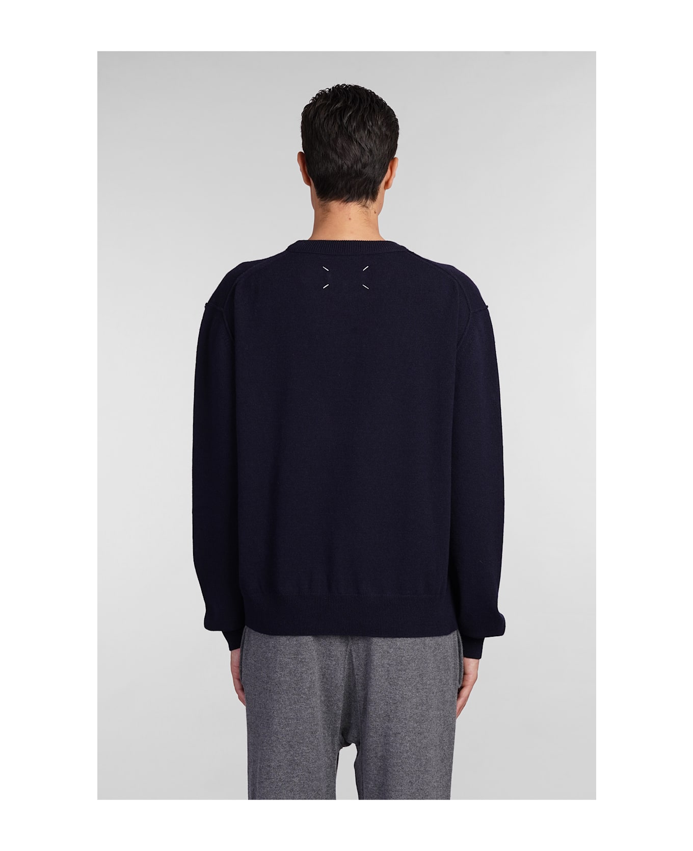 Maison Margiela Knitwear In Blue Wool - blue