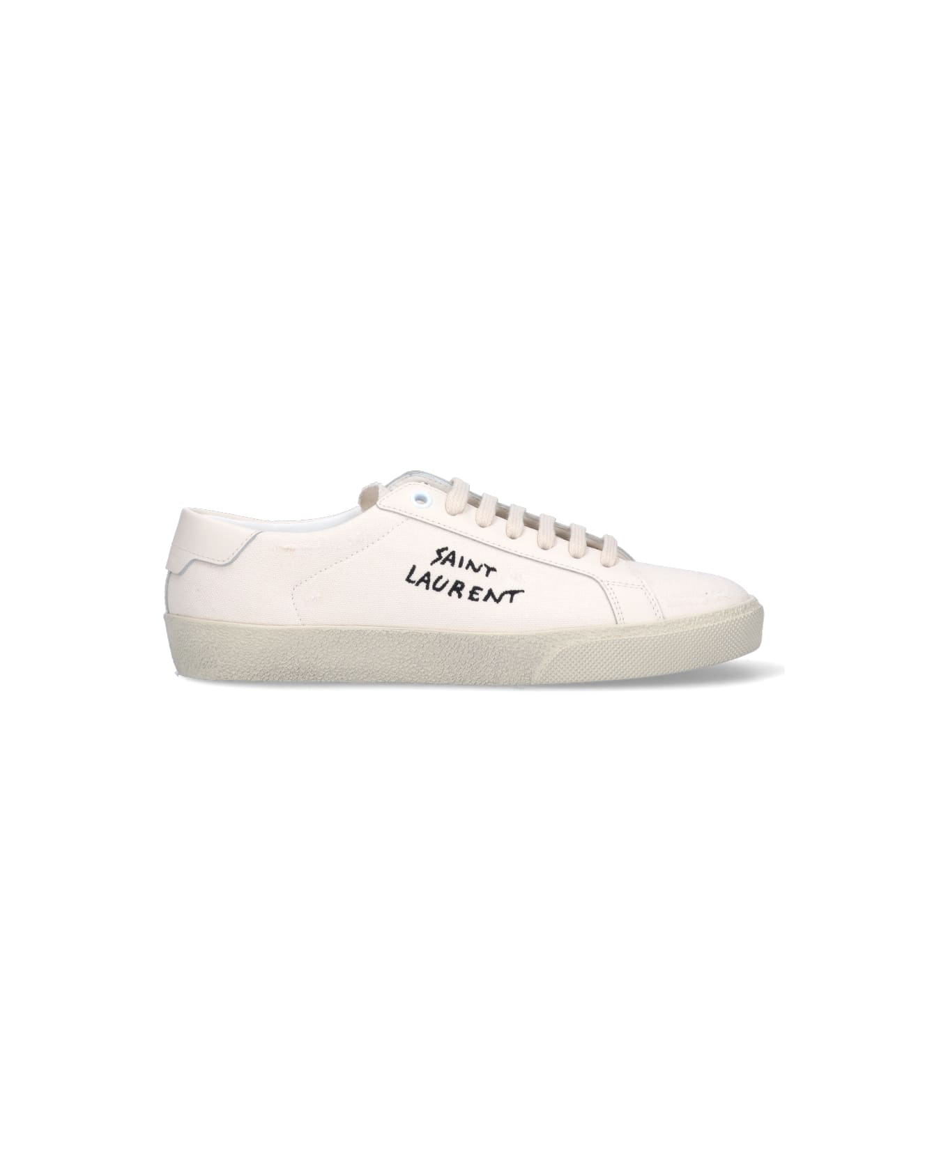 Saint Laurent 'court Sl/06' Sneakers - Cream