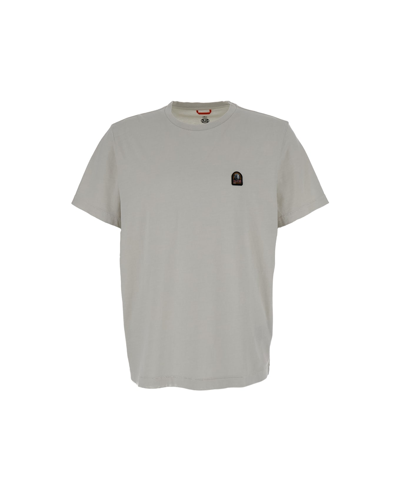 Parajumpers Grey Crew Neck T-shirt In Cotton Man - Grey シャツ