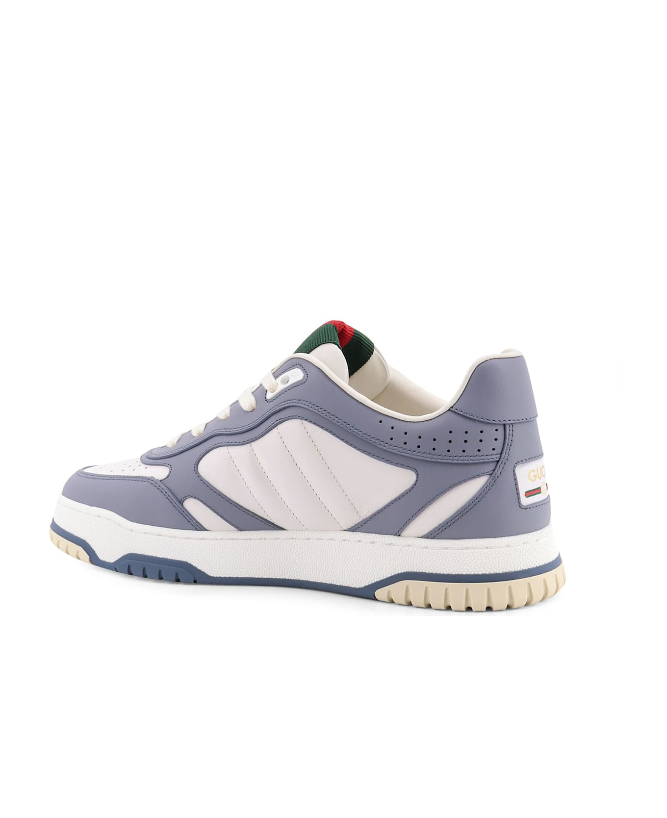 Gucci Re-web Leather Sneakers - White