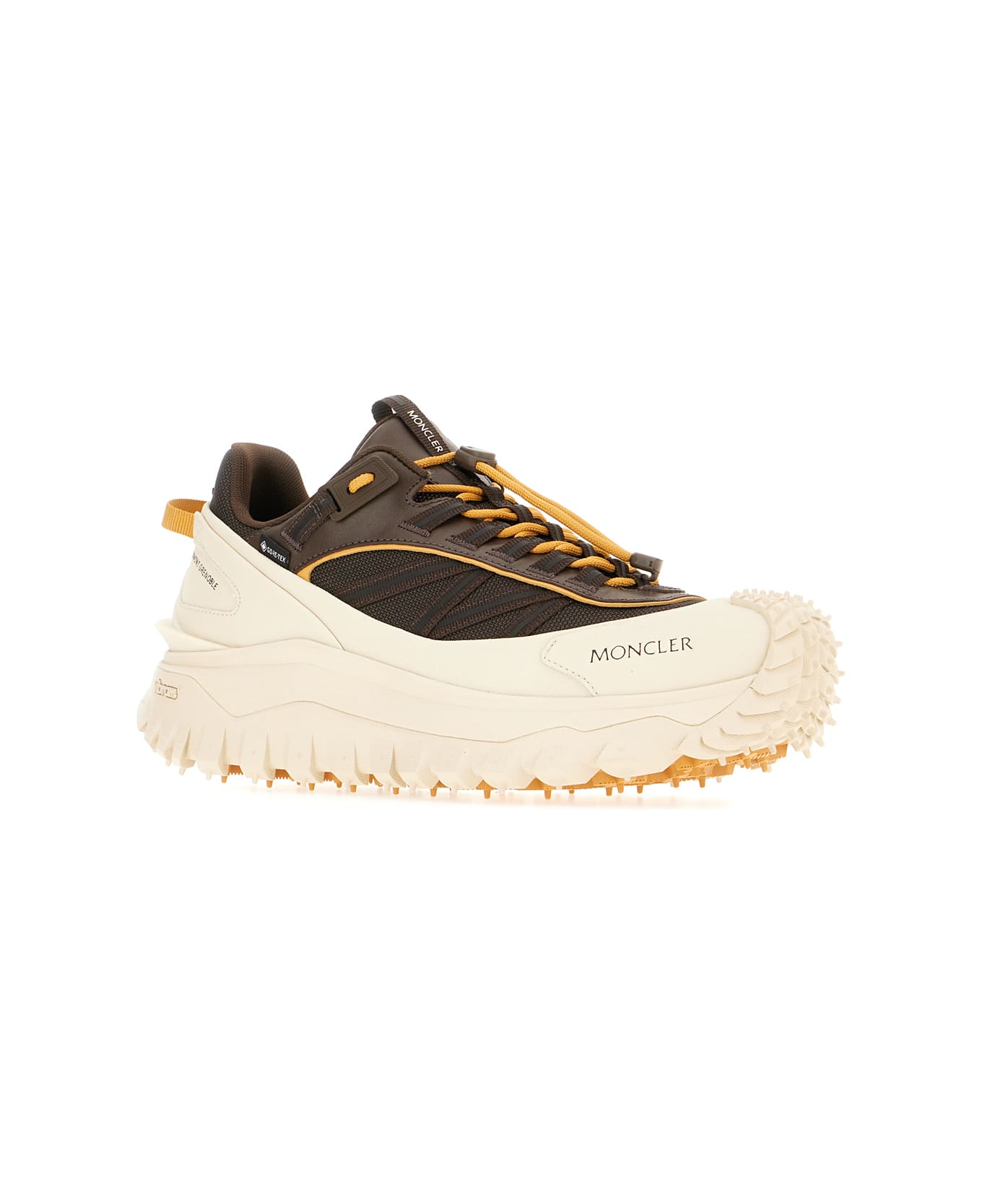 Moncler Multicolor Fabric Trailgrip Gtx Sneakers - Marrone