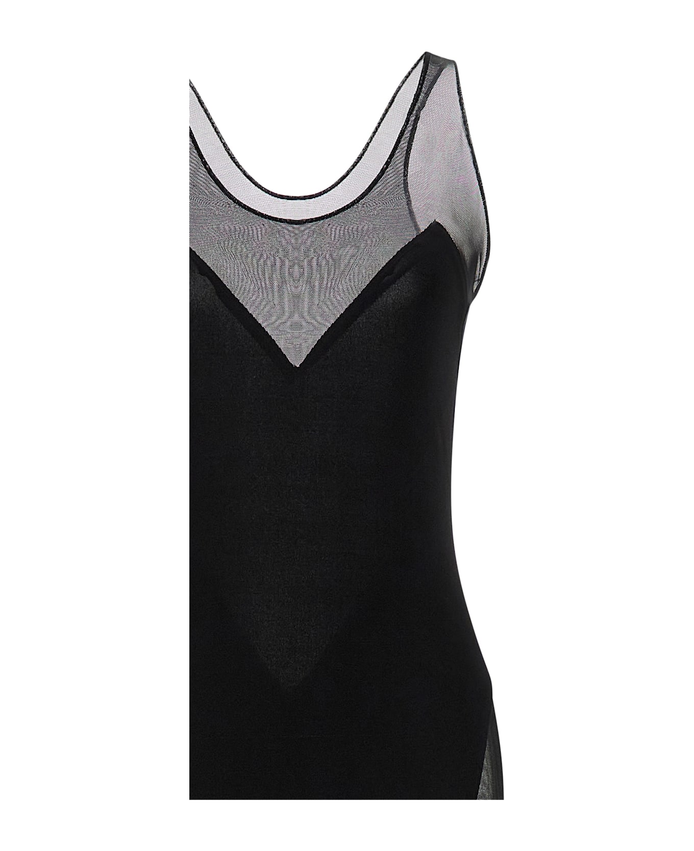 Norma Kamali 
low Back Racer Fishtail
 Dress - Black  