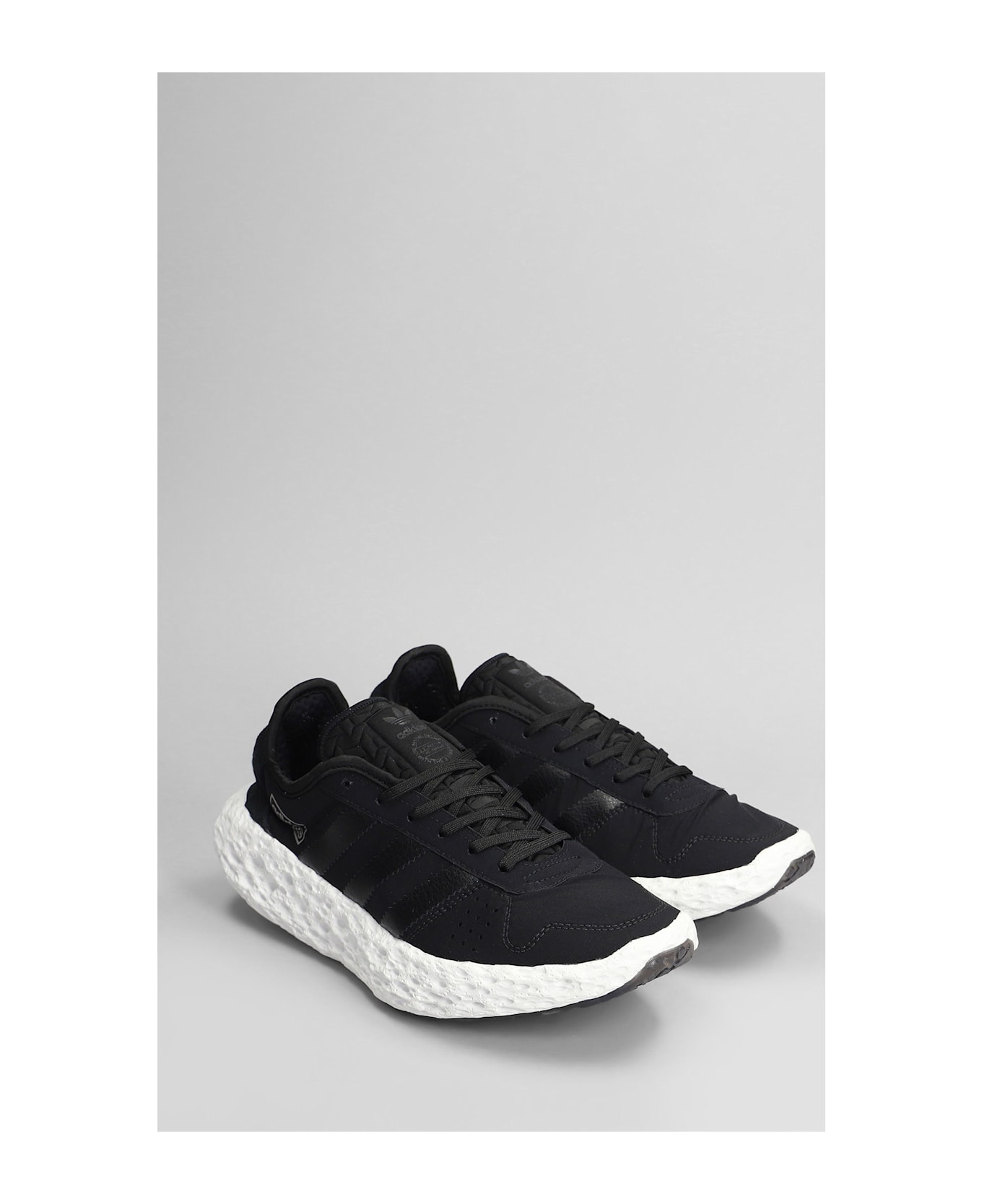Adidas Zponge Sneakers In Black Fabric - black