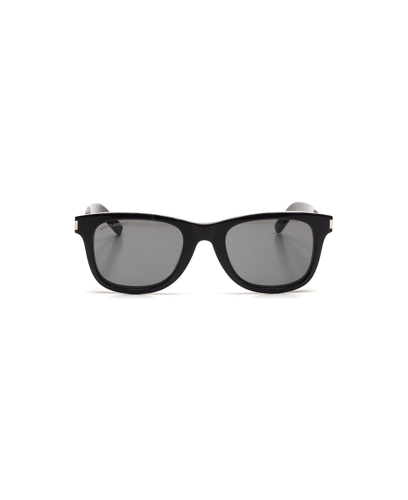 Saint Laurent Eyewear Classic Sl 51 Square Frame Sunglasses - Black Smoke