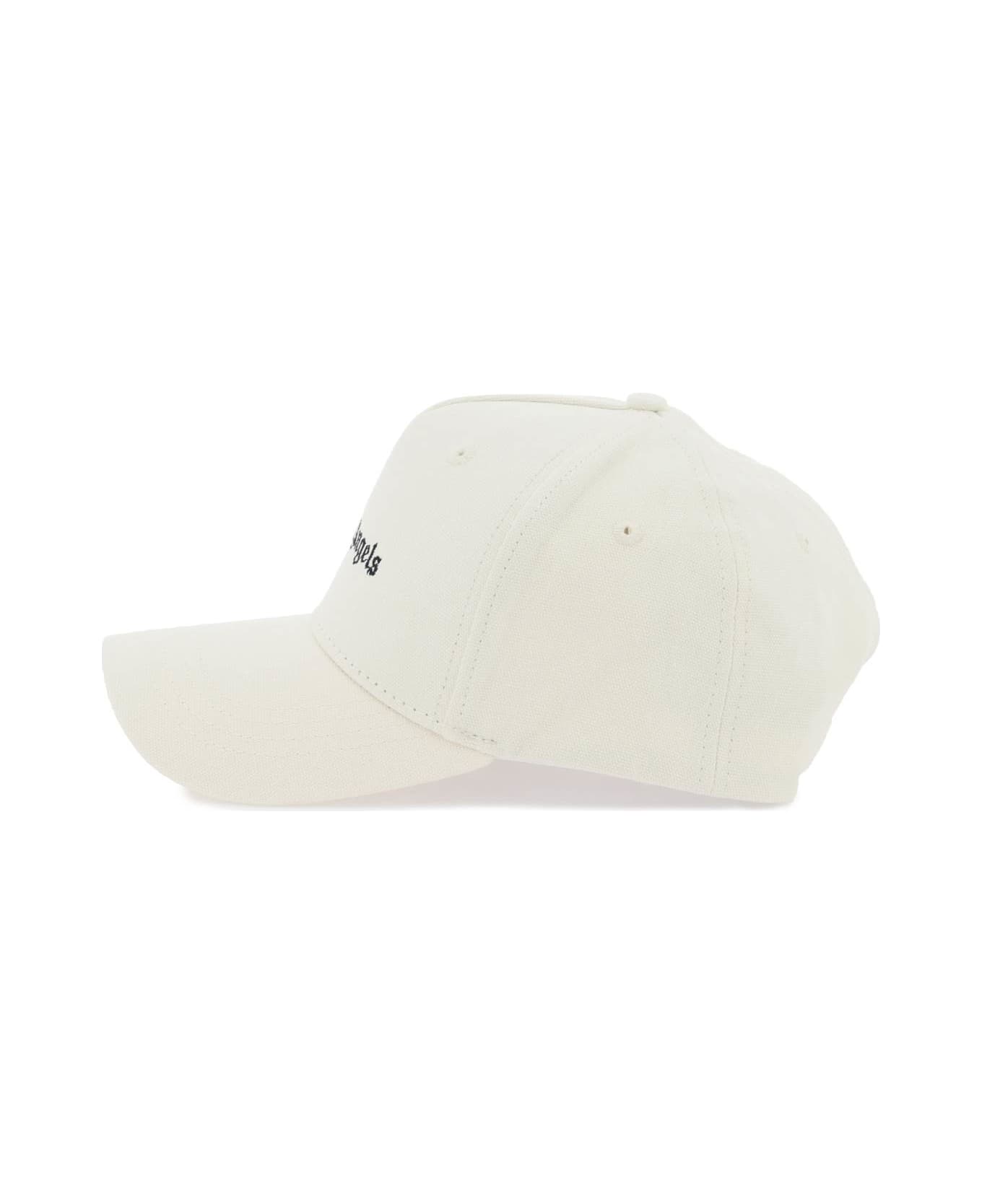 Palm Angels Classic Logo Baseball Cap - OFF WHITE BLACK (White) 帽子