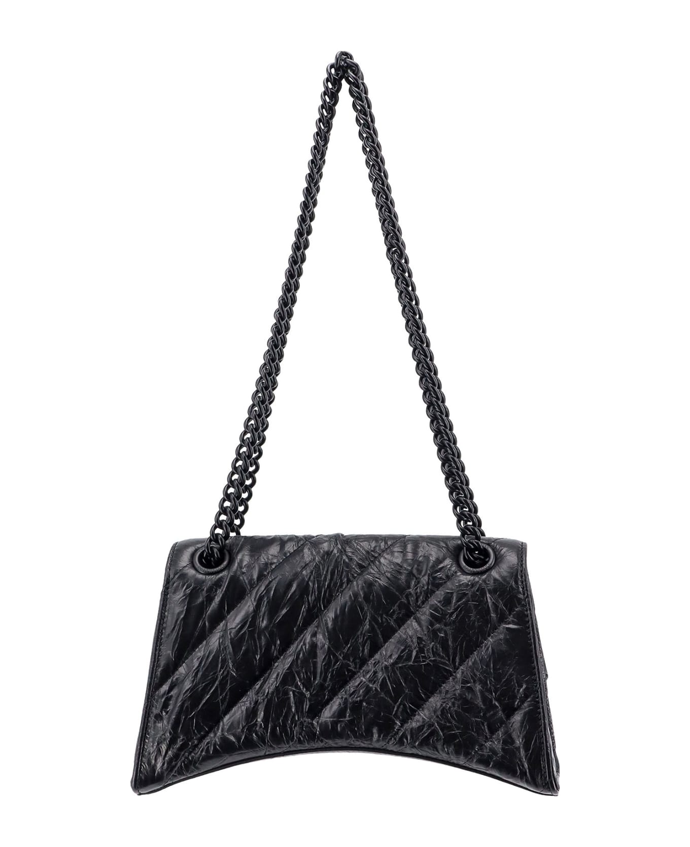 Balenciaga Crush Shoulder Bag - Black