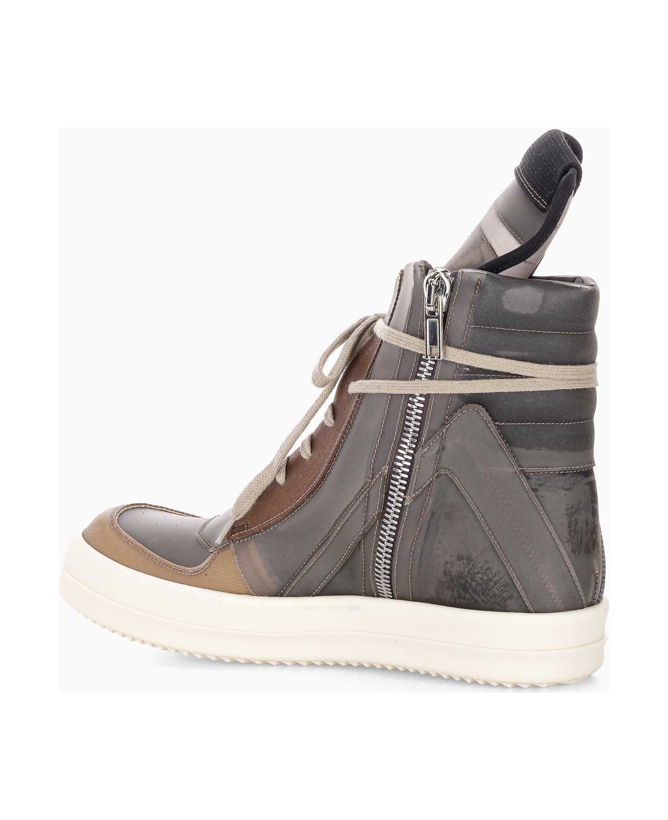 Rick Owens Phlegethon Geobasket In Recycled Vinyl - BLACK TRASPARENT