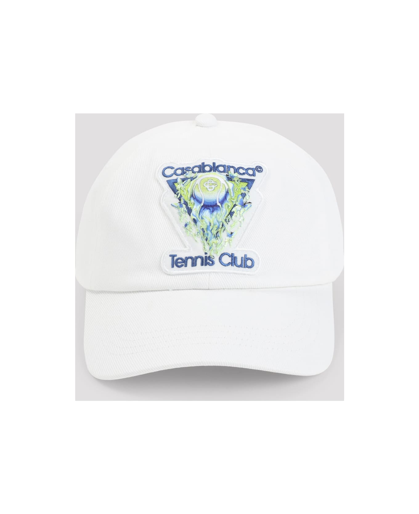 Casablanca Flaming Tennis Hat - White