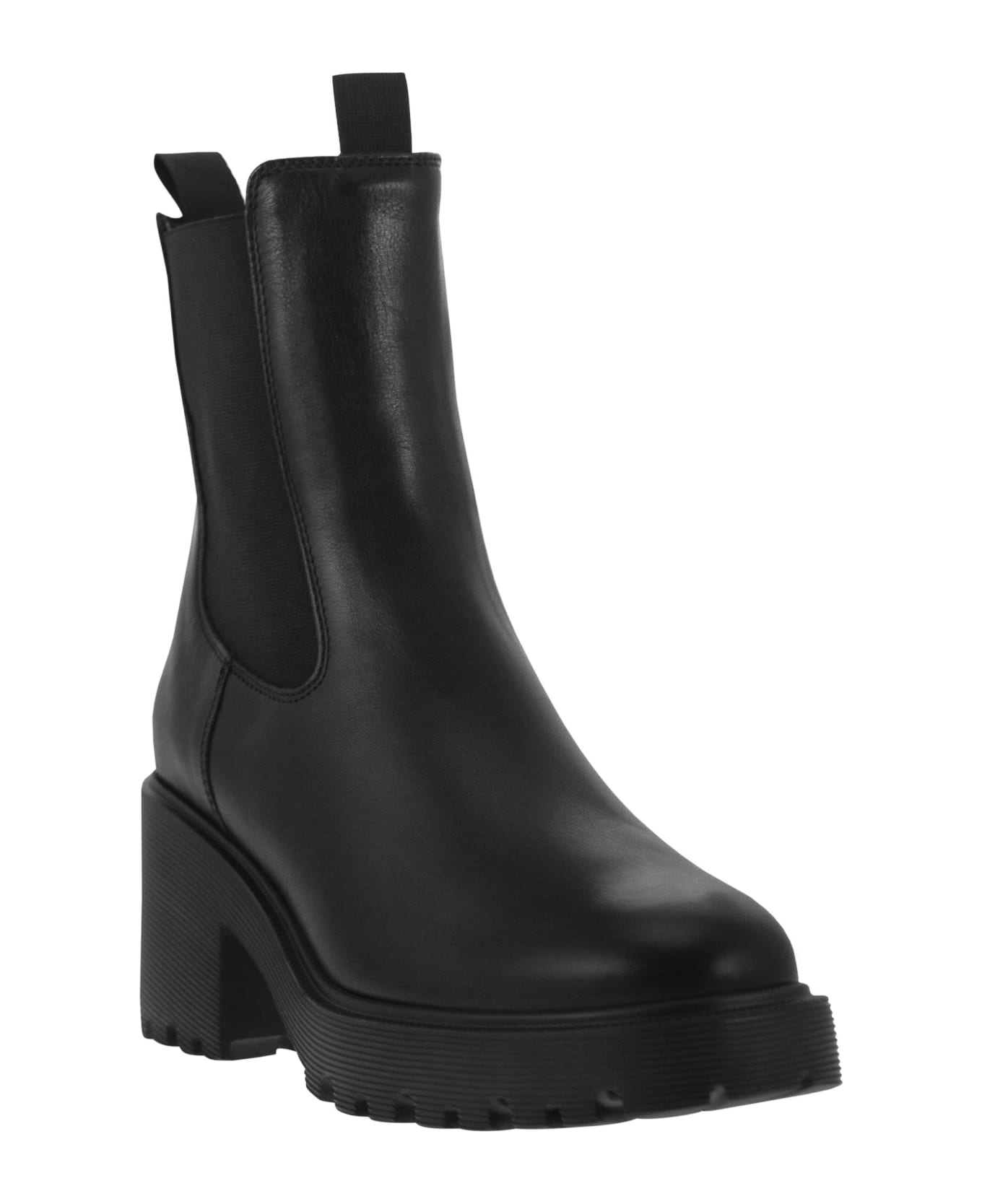 Hogan H649 - Leather Chelsea Boot - Black