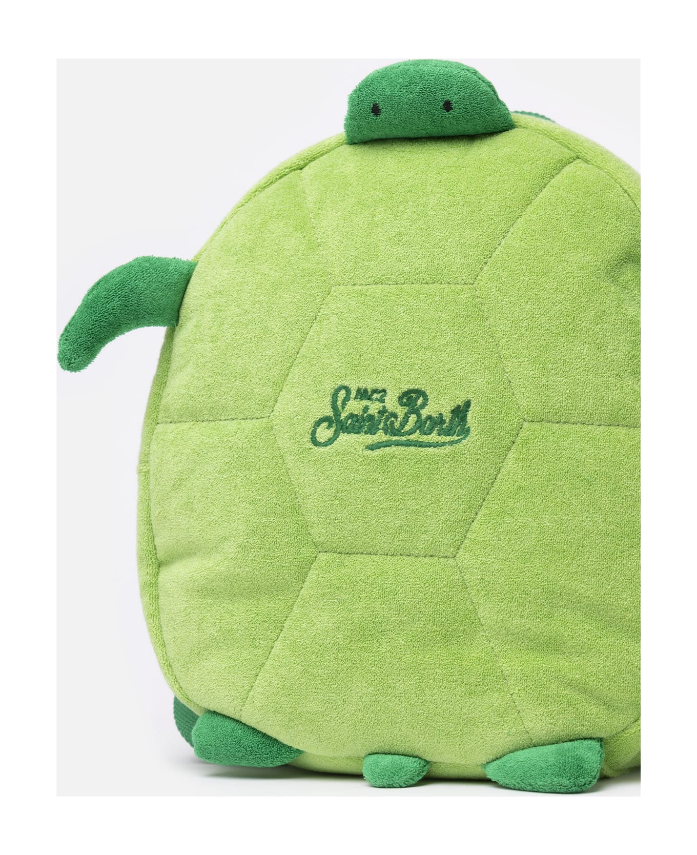 MC2 Saint Barth Terry Backpack With Turtle Shape - GREEN