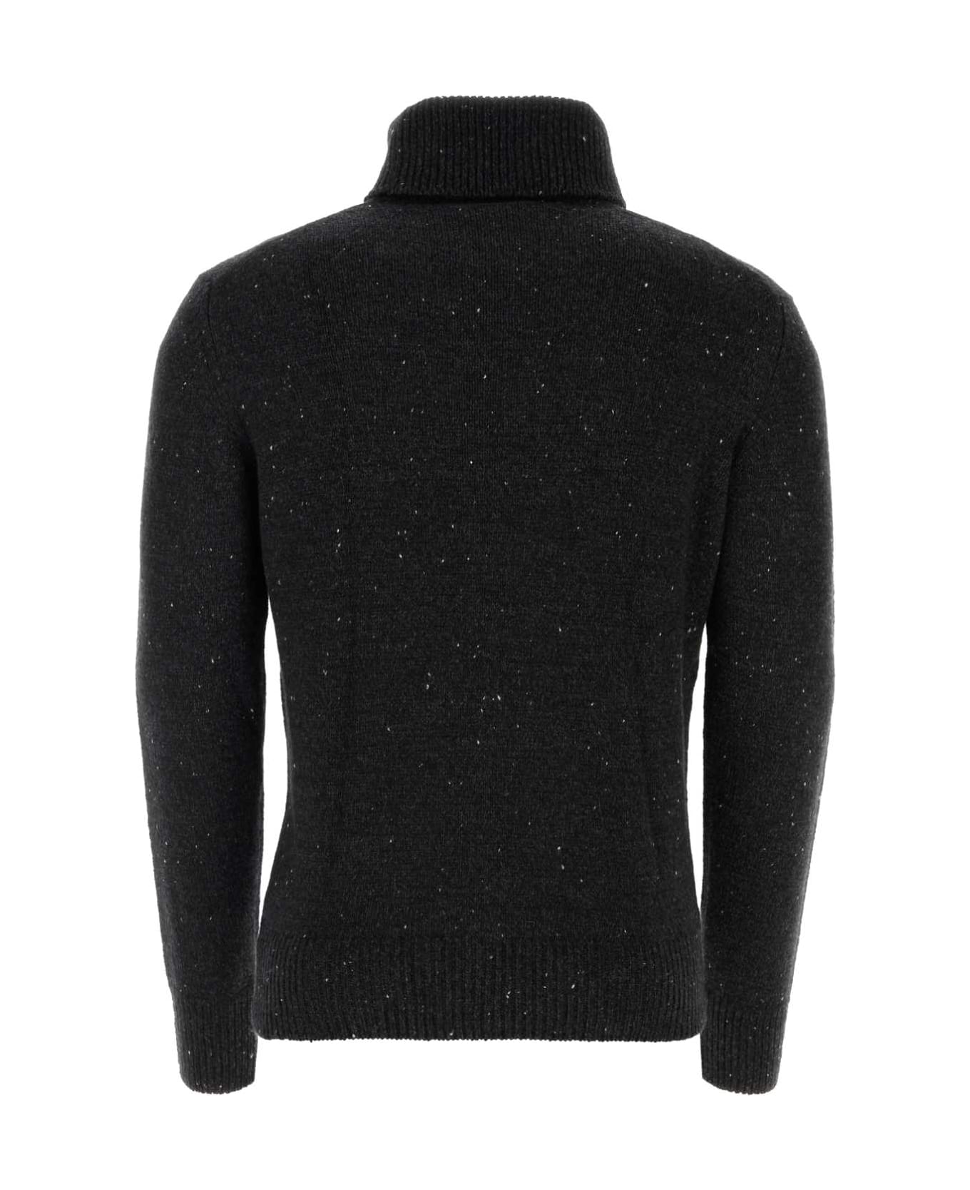 Johnstons of Elgin Dark Grey Cashmere Sweater - CHARCOALDONEGAL