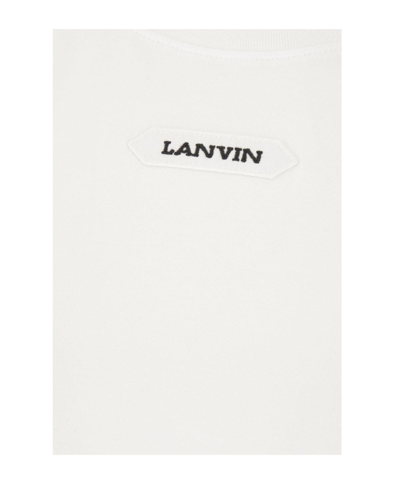 Lanvin Logo Patch Crewneck T-shirt - white