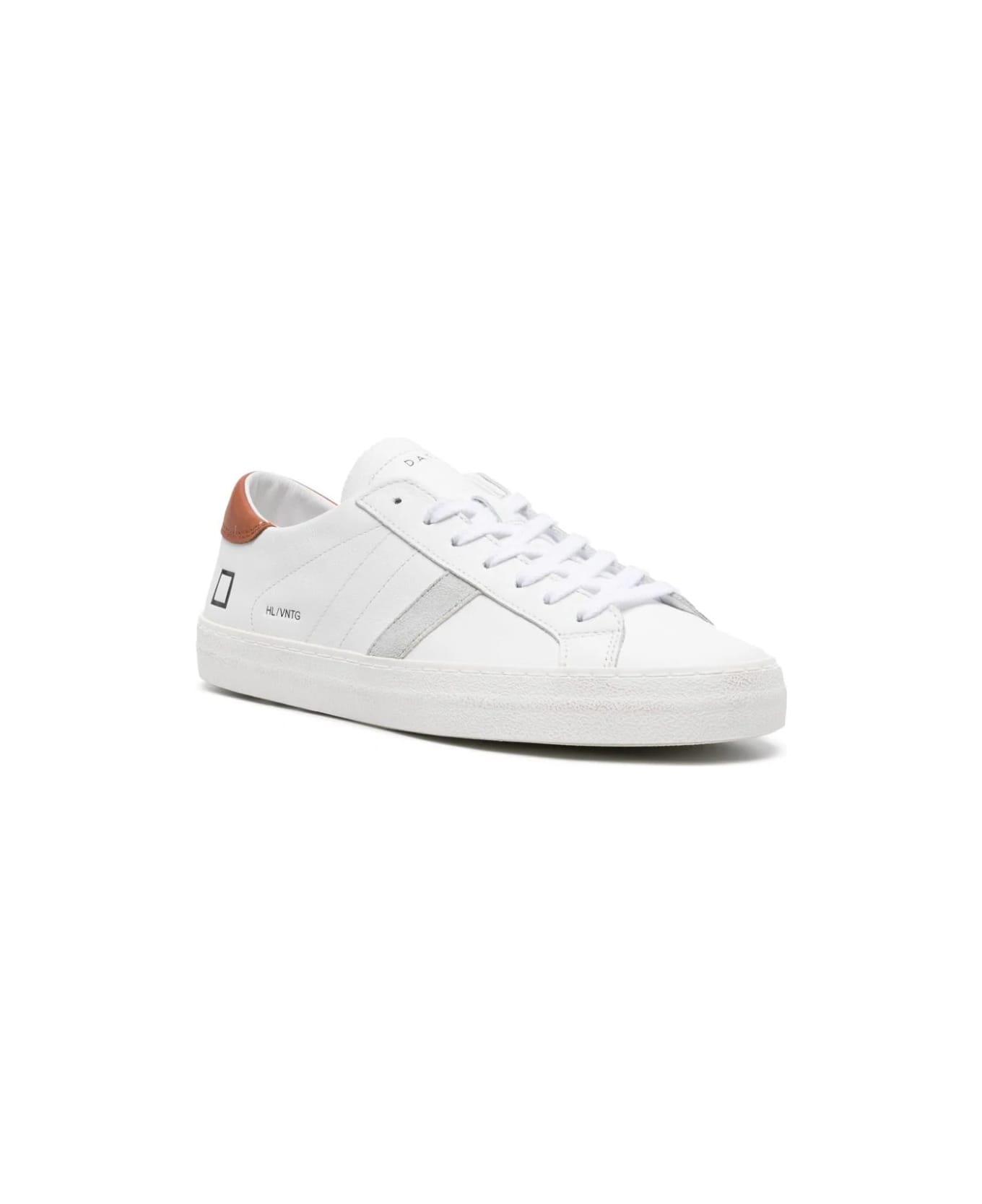 D.A.T.E. White And Brown Hill Sneakers D.A.T.E. - WHITE スニーカー