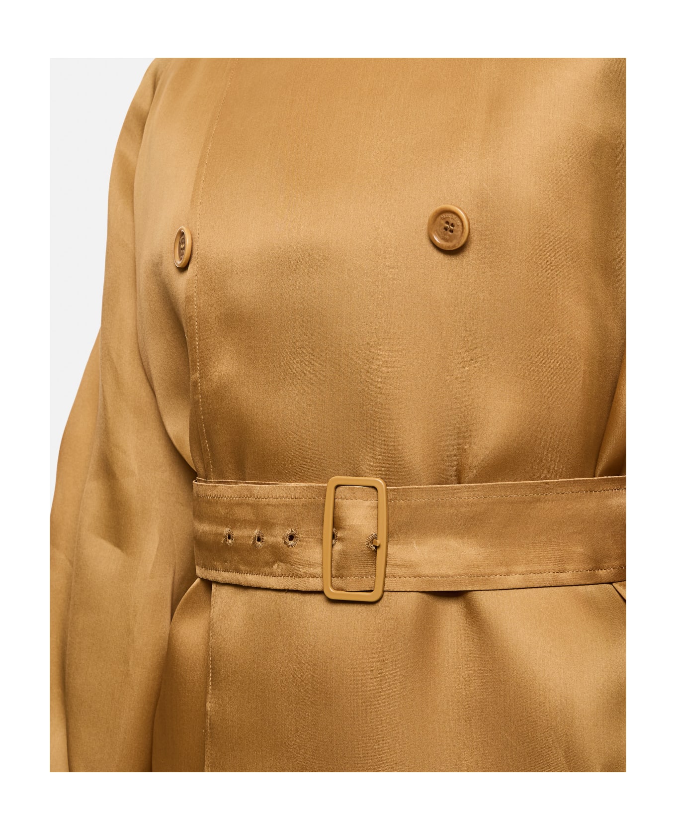 Max Mara Sacco Single Breasted Jacket - Leather Brown