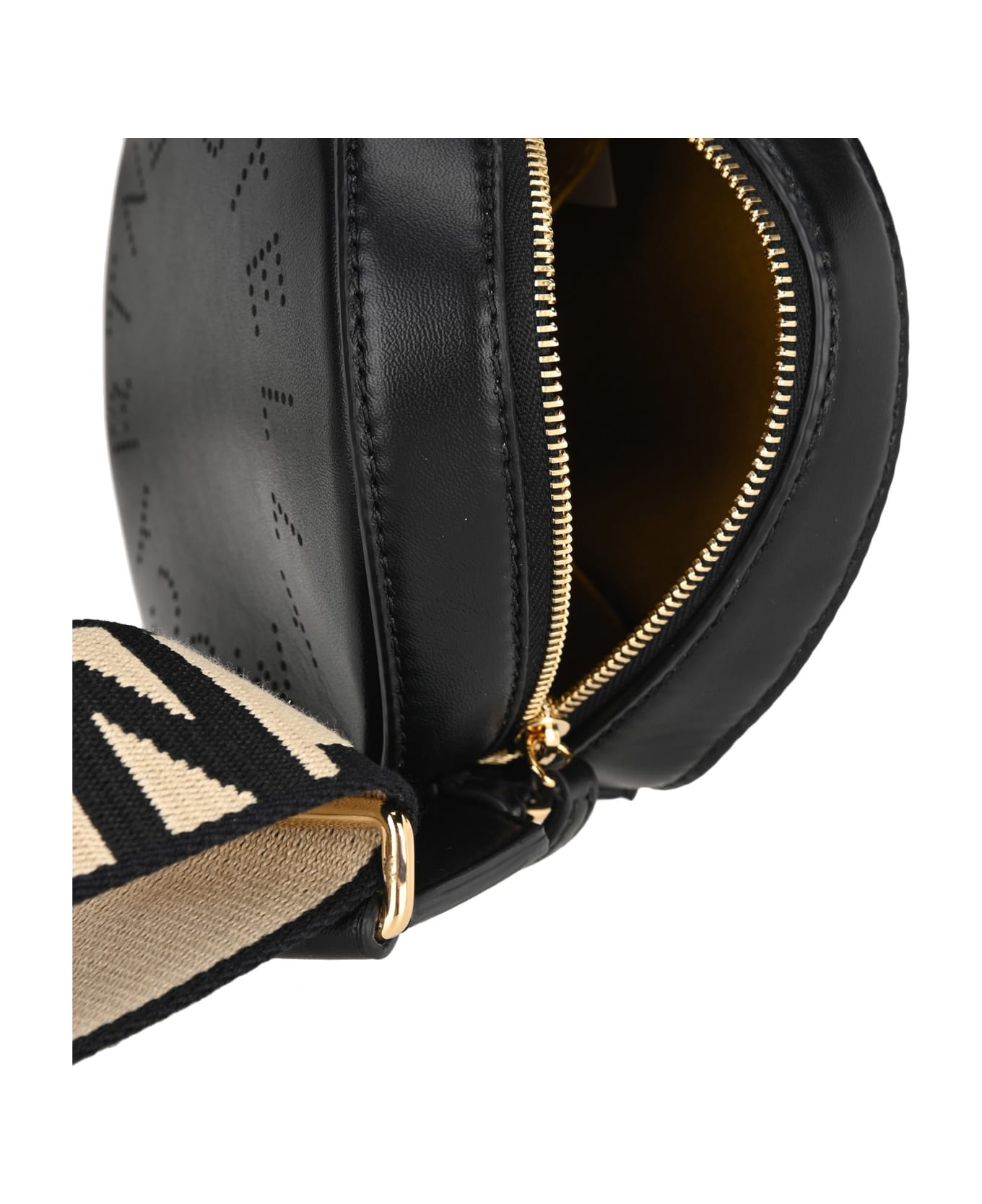 Stella McCartney Mini Stella Logo Crossbody Bag - BLACK