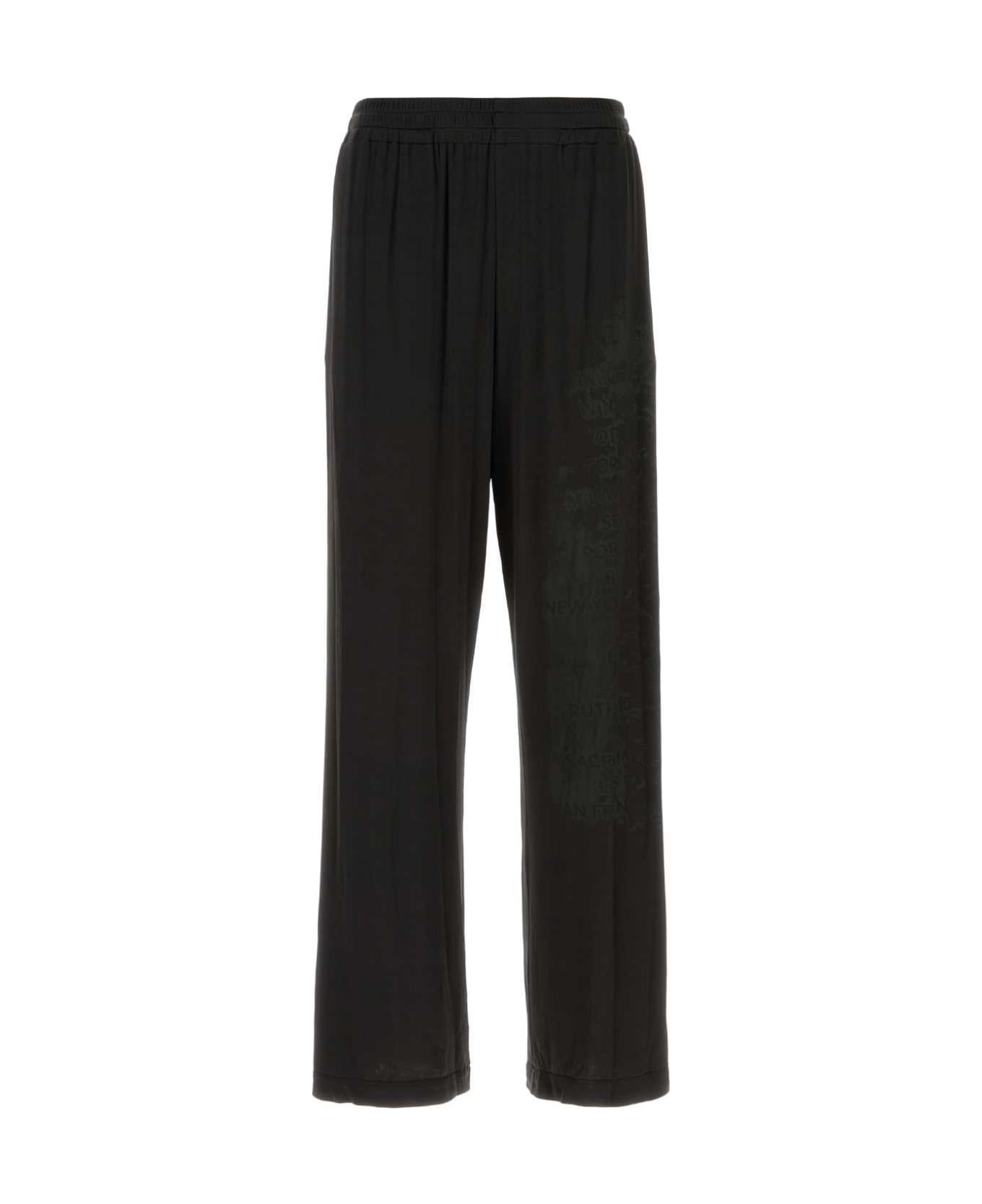 Diesel Black Stretch Acetate P-jester Pant - 9XX