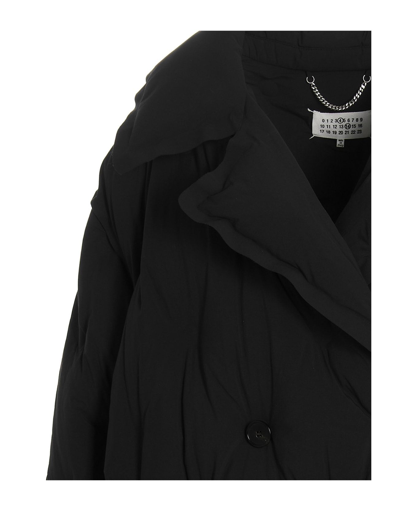 Maison Margiela Double Breast Long Puffer Jacket - Black  