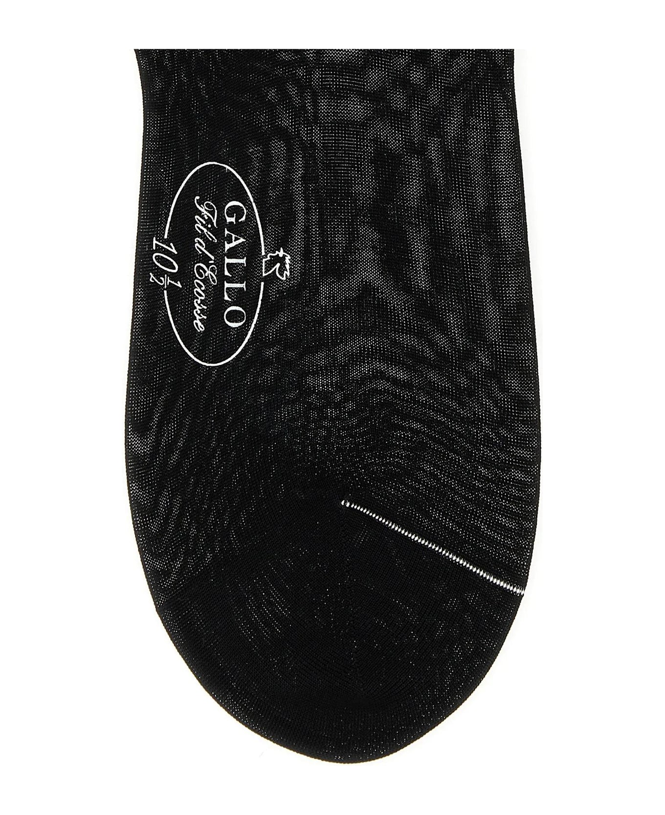 Gallo Black Cotton Socks Gallo - MULTICOLOR