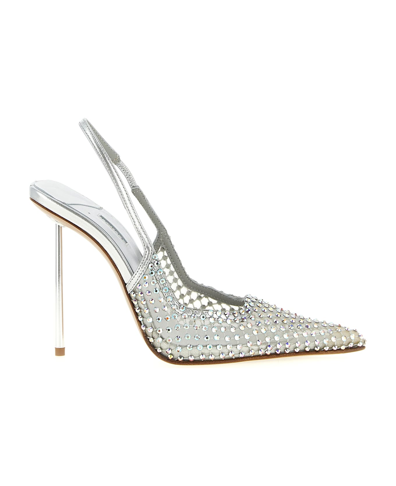 Le Silla 'gilda' Slingback - Silver
