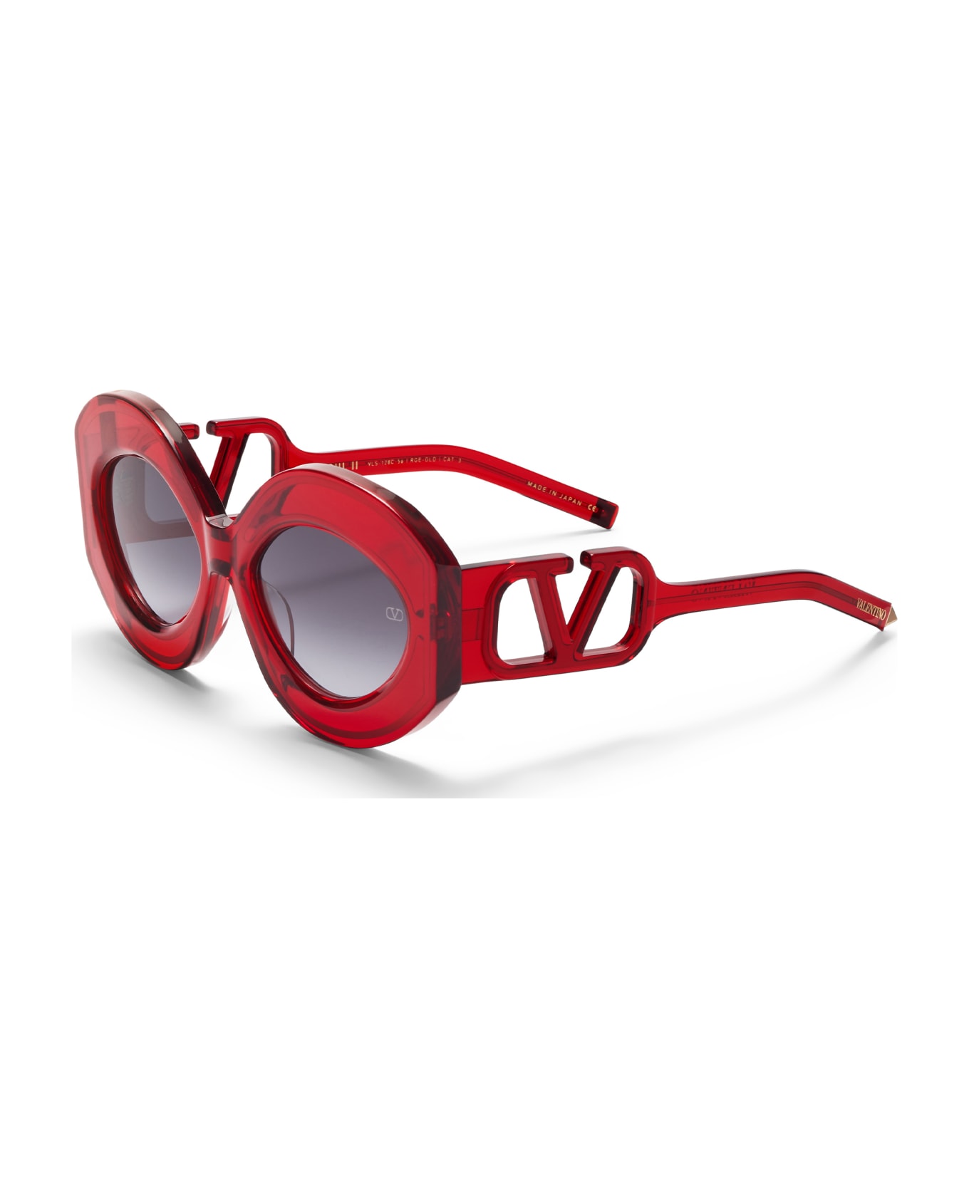 Valentino Eyewear V-soul Ii - Crystal Red / Gold Sunglasses - red