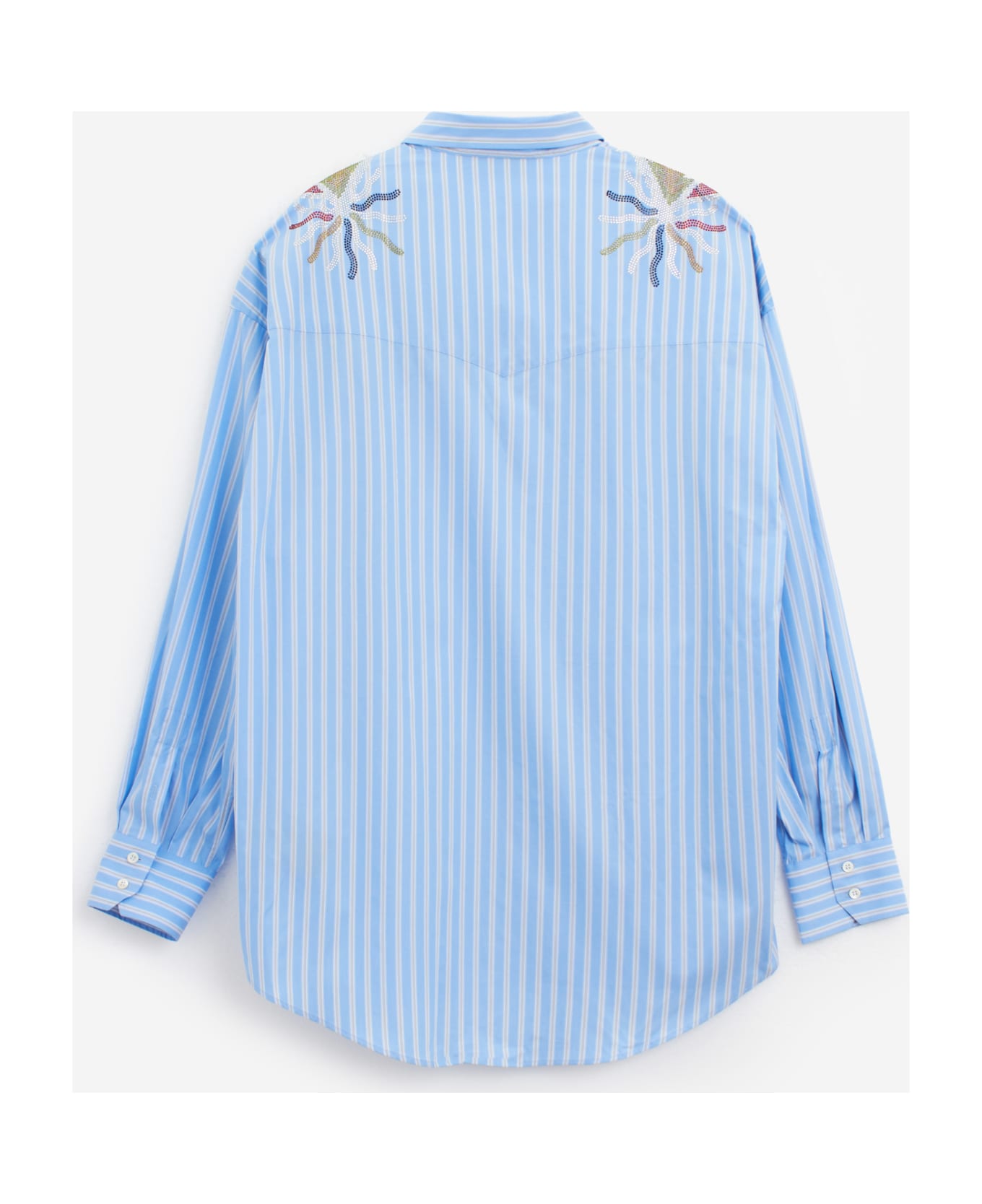 Bluemarble Stardust Stripe Shirt - Cyan シャツ