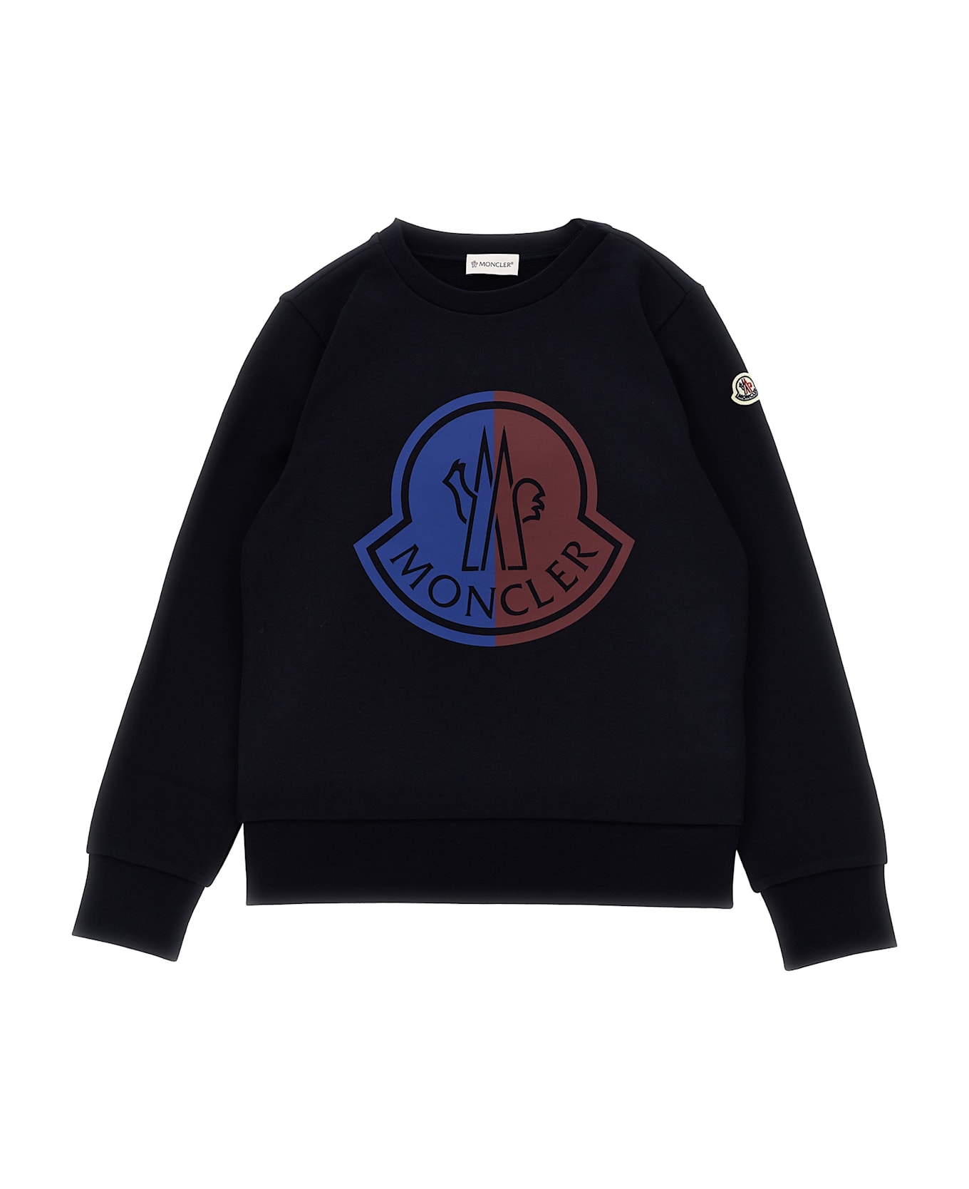 Moncler Logo Print Sweatshirt - Blue