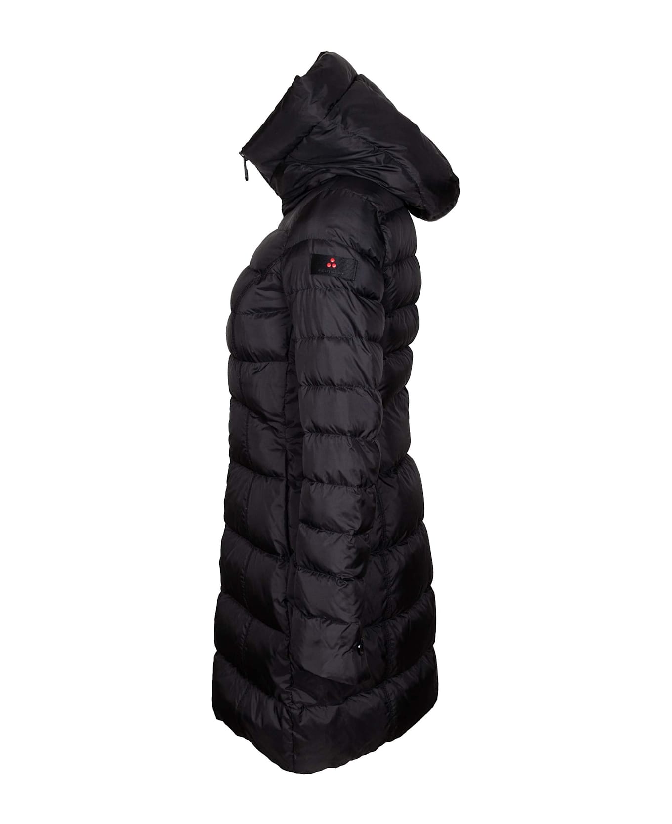 Peuterey Levaria Mqn Quilted Down Jacket In Recycled Polyester, Black - Black